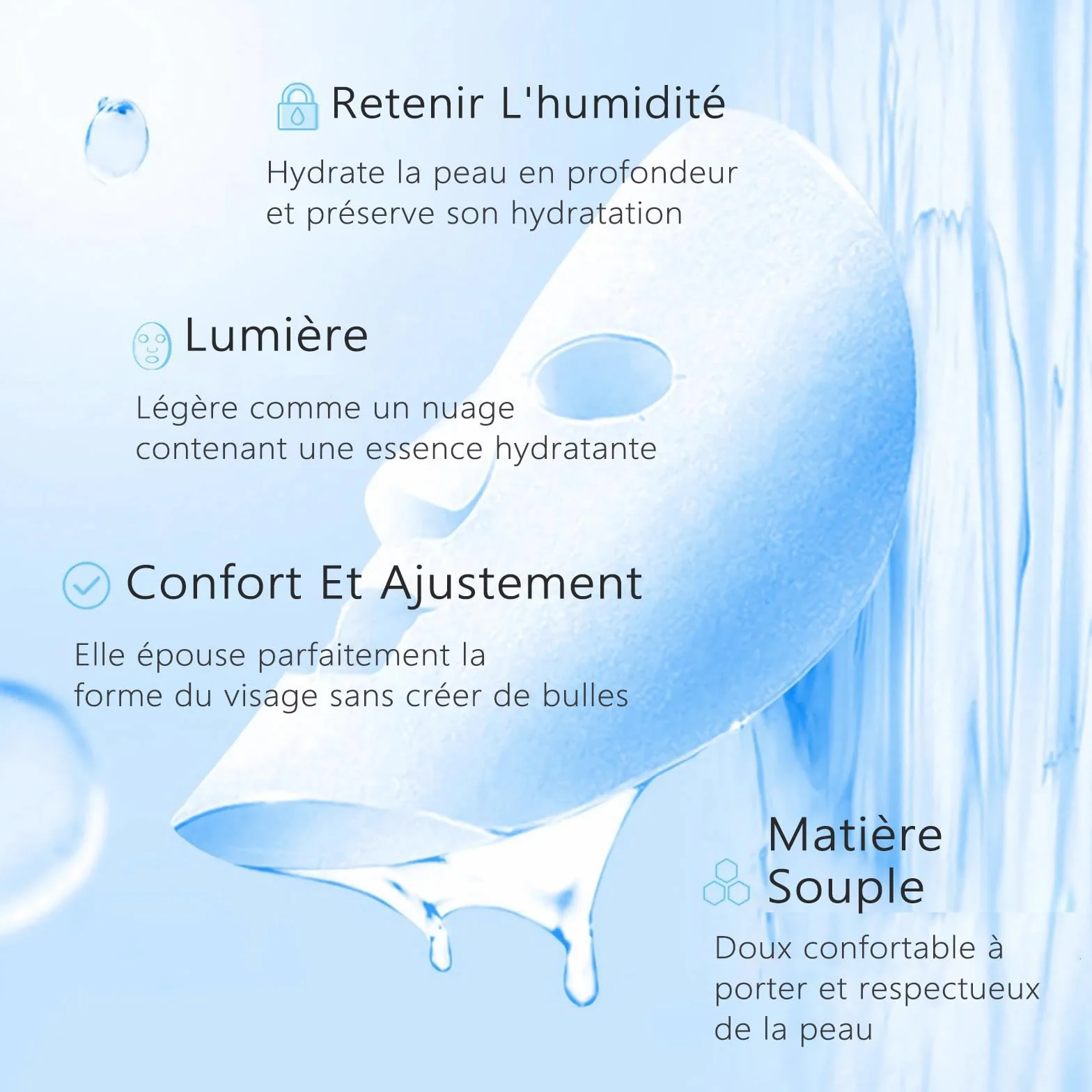 JORUN 12 Masques Hydratants en Tissu - Masques Coréens Anti-Âge, Éclaircissants, Multipack Beauté Vegan