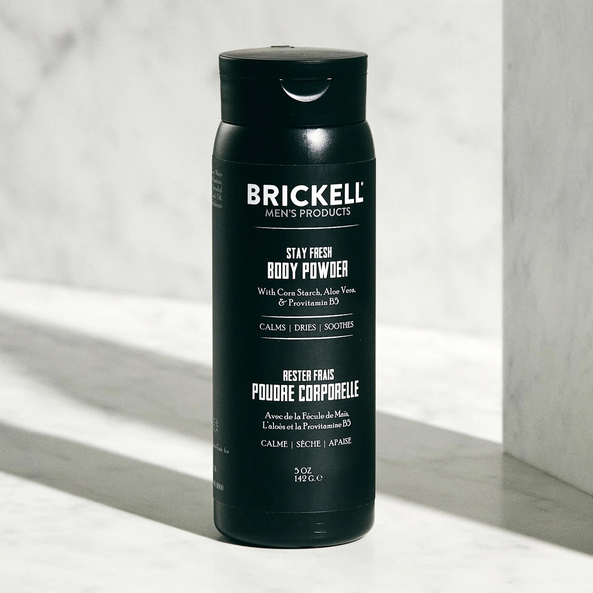 Brickell Men's Products Poudre Corporelle pour Homme, Naturelle, Biologique, Sans Talc, 142 g