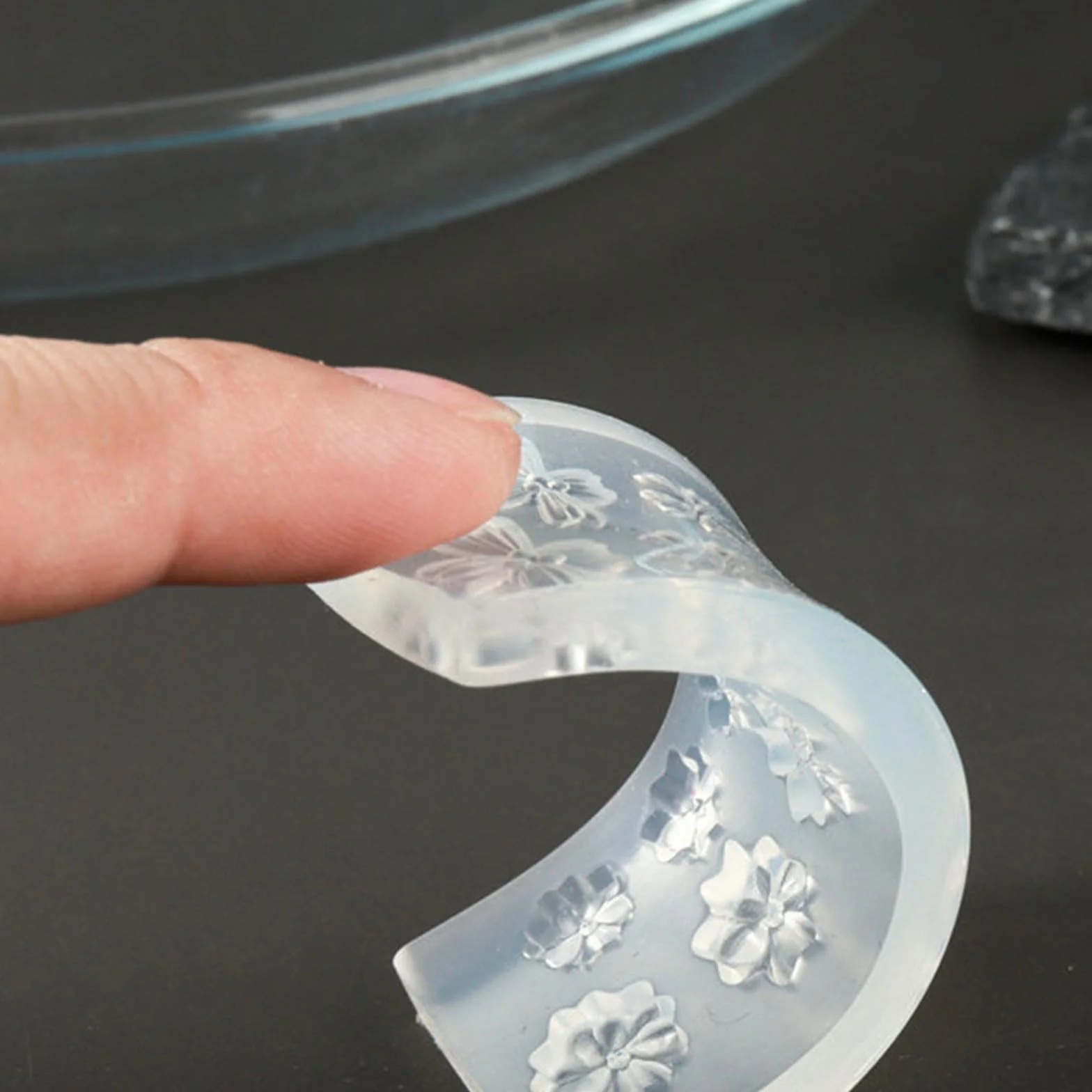 Moules en silicone 3D pour ongles forme fleur - Outil fabrication bijoux
