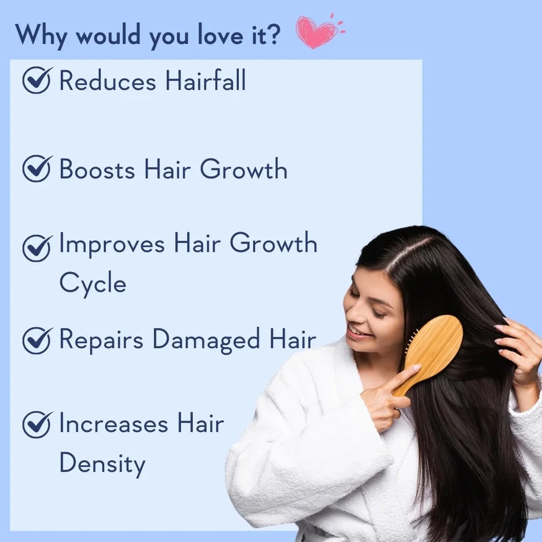 Sérum de croissance des cheveux WishCare avec romarin, Redensyl, Anagain, Baicapil, caféine, biotine