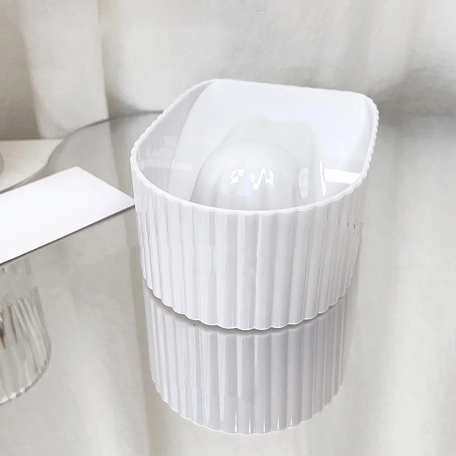 Lot de 2 bols de trempage pour manucure, polissage, lavage, plateau blanc