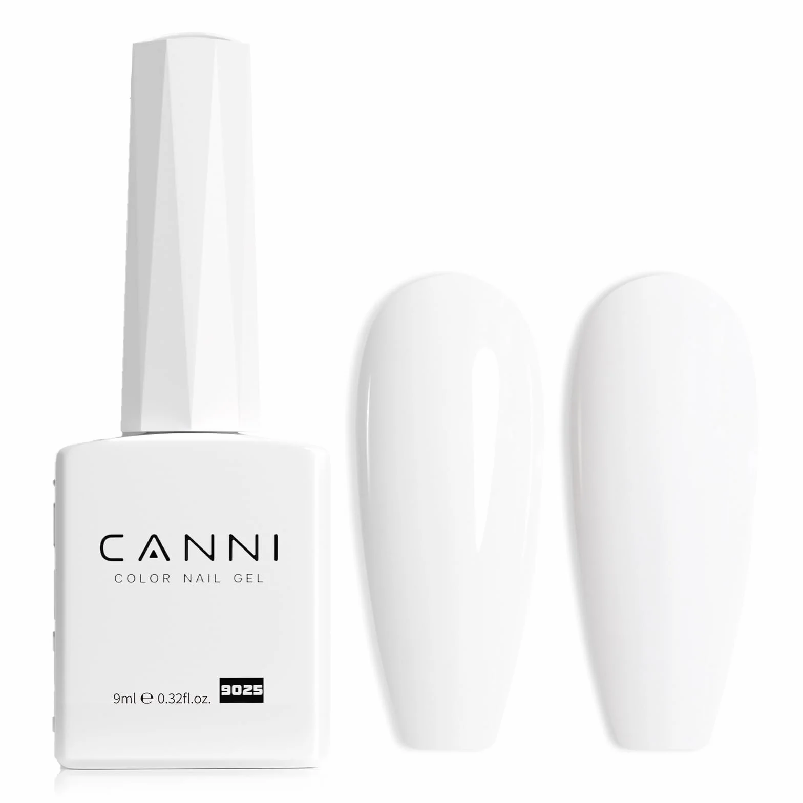 CANNI Vernis à Ongles UV Gel Semi Permanent Blanc White Gel Polish Soak off French Manicure