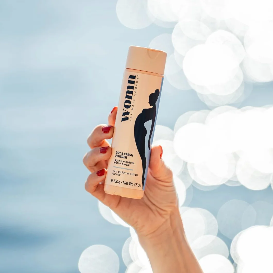 Dry & Fresh Powder 100 g – Poudre Corporelle Sans Talc pour Zone Intime, Aine et Sous la Poitrine