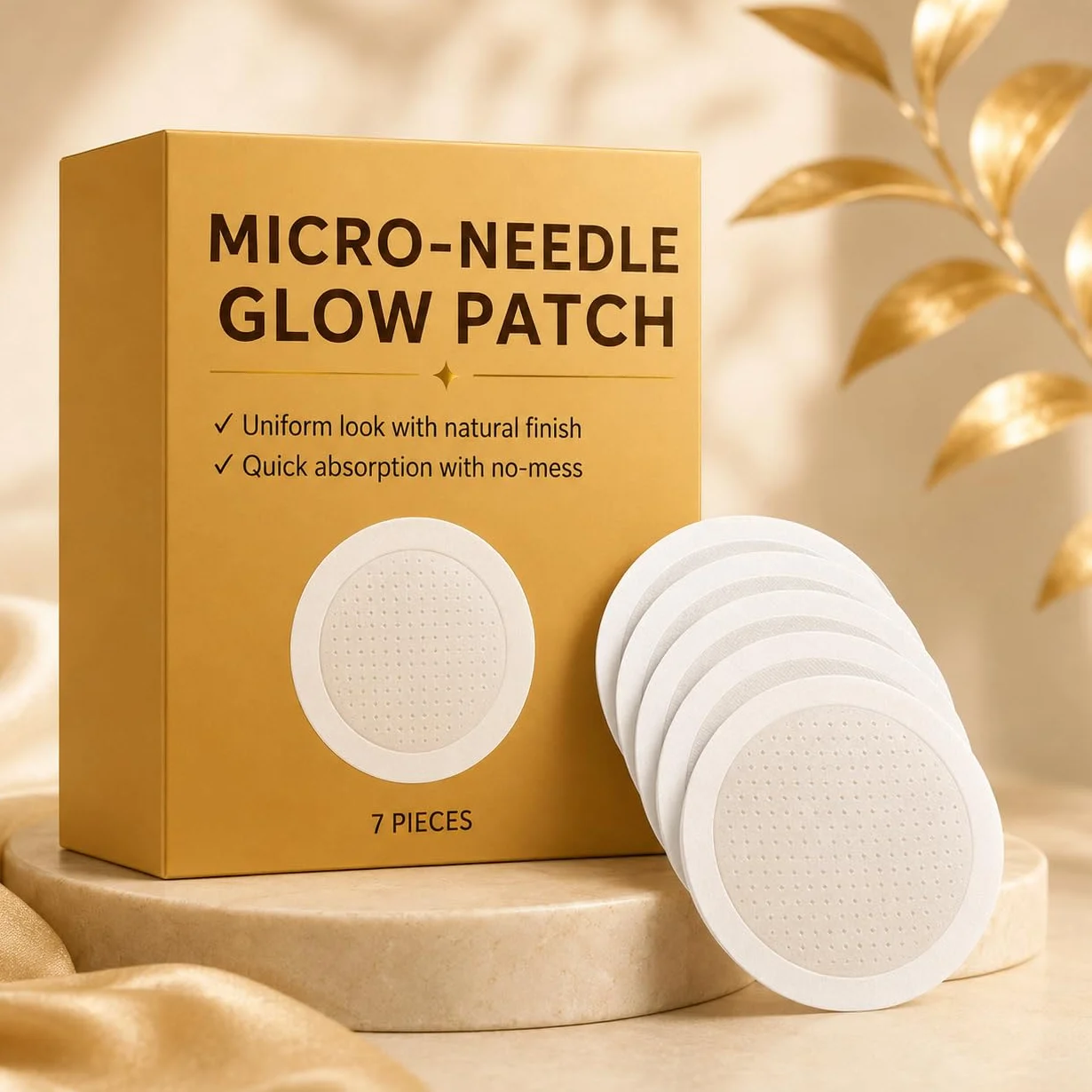 Sun Free Glow Lot de 7 patchs autobronzants pour homme et femme – Patchs de bronzage phosphorescents et micro-texturés sans désordre pour routine beauté quotidienne (boîtes/21 pièces)