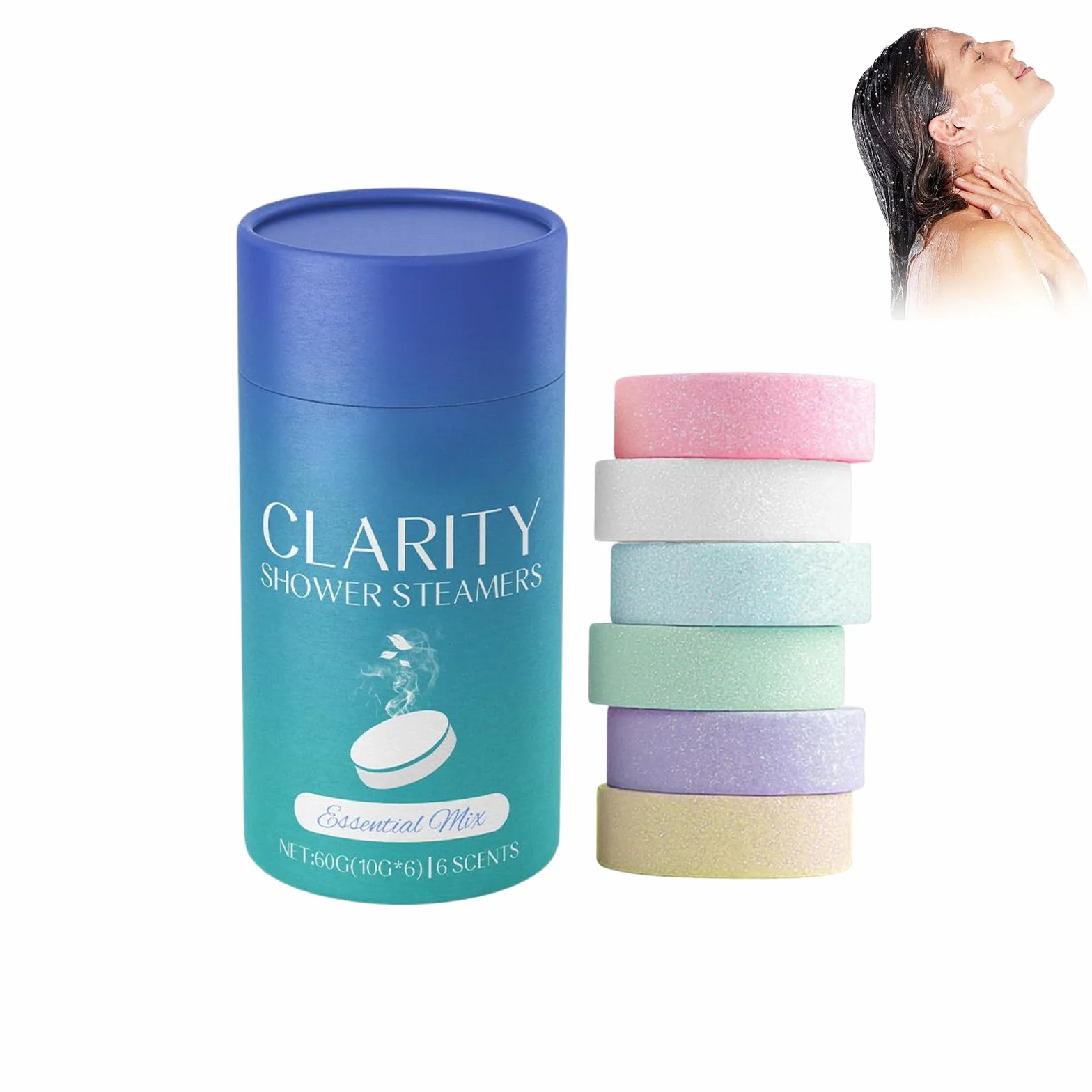 Bombes de Douche d'Aromathérapie Lot de 6 Soins Spa Relaxation