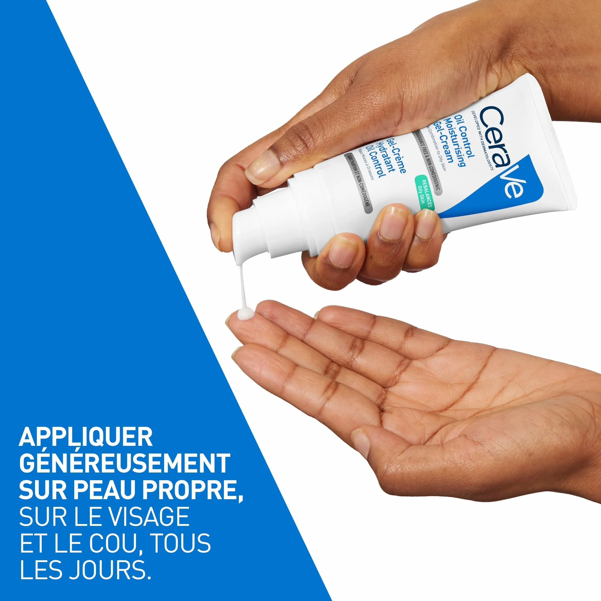 CeraVe Gel-Crème Hydratant Visage Oil Control 52 ml 3 Céramides Niacinamide Acide Hyaluronique