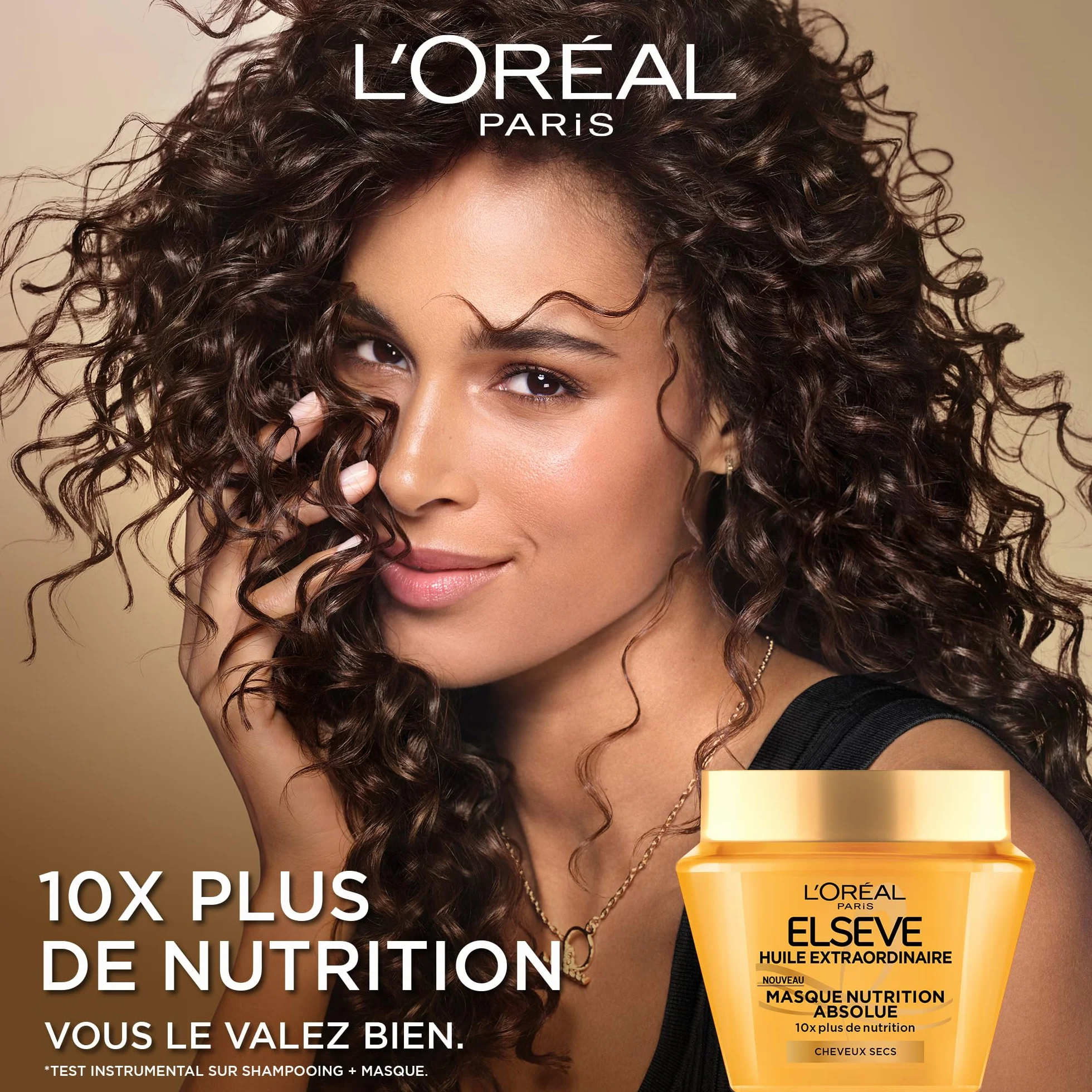 L'Oréal Paris Elseve Huile Extraordinaire Masque Nutrition Absolue 290 ml Soin Cheveux Secs