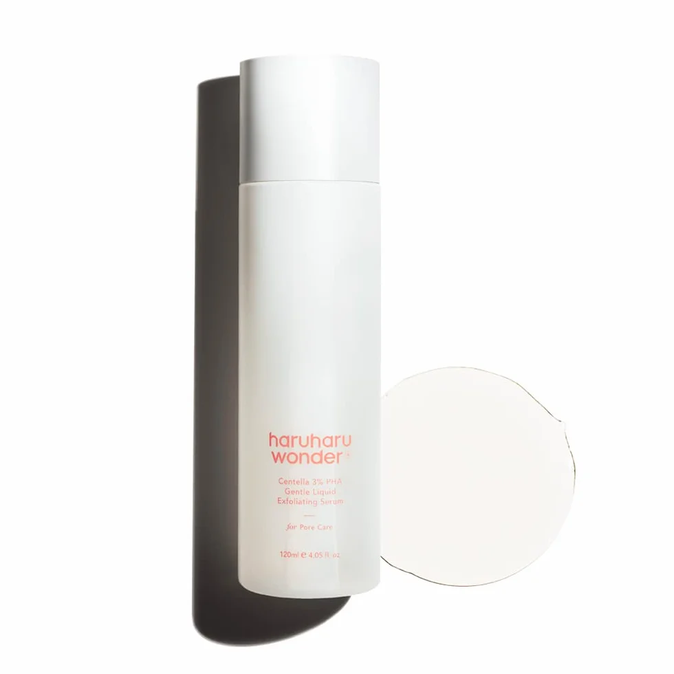 Haruharu Wonder | Centella 3% PHA Sérum Exfoliant Liquide Doux 4.06 fl oz / 120ml | Serum exfoliant | Produit hypoallergénique avec des PHA | Produit végétalien et sans cruauté animale | EWG Green