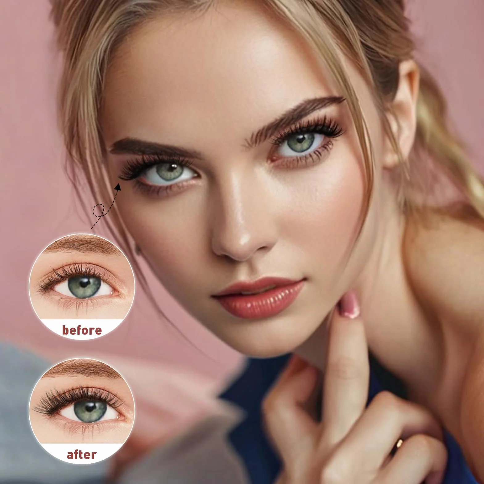 Glowing Win Faux Cils Individuel Kit 60D Extension de Cils Professionnel avec Colle de Cils Bouquet DIY Cluster Lashes