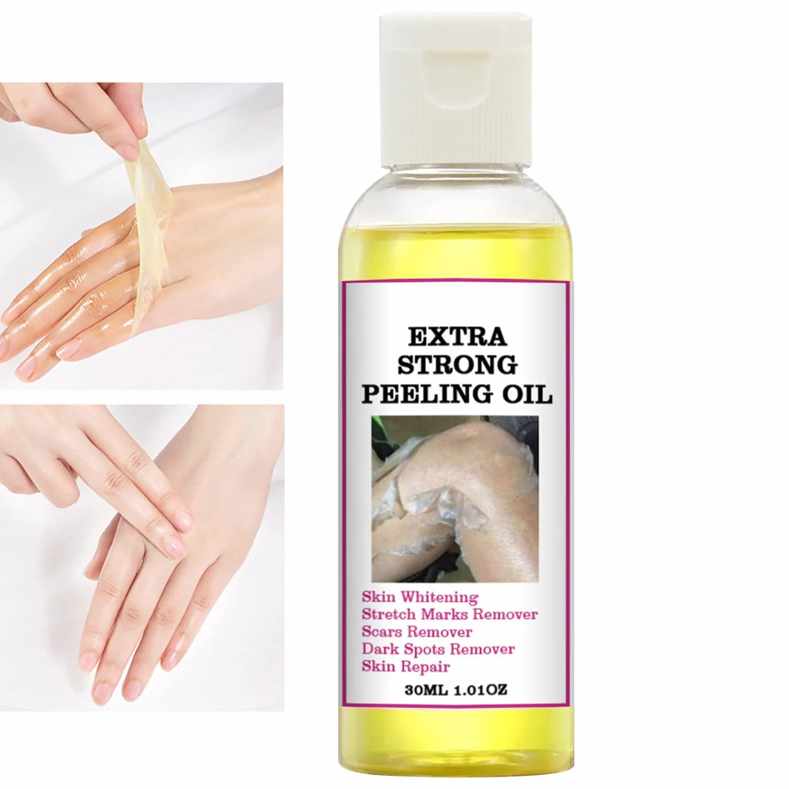 Huile Eclaircissante Peeling Corps et Visage Hydratante Élimine Cellules Mortes