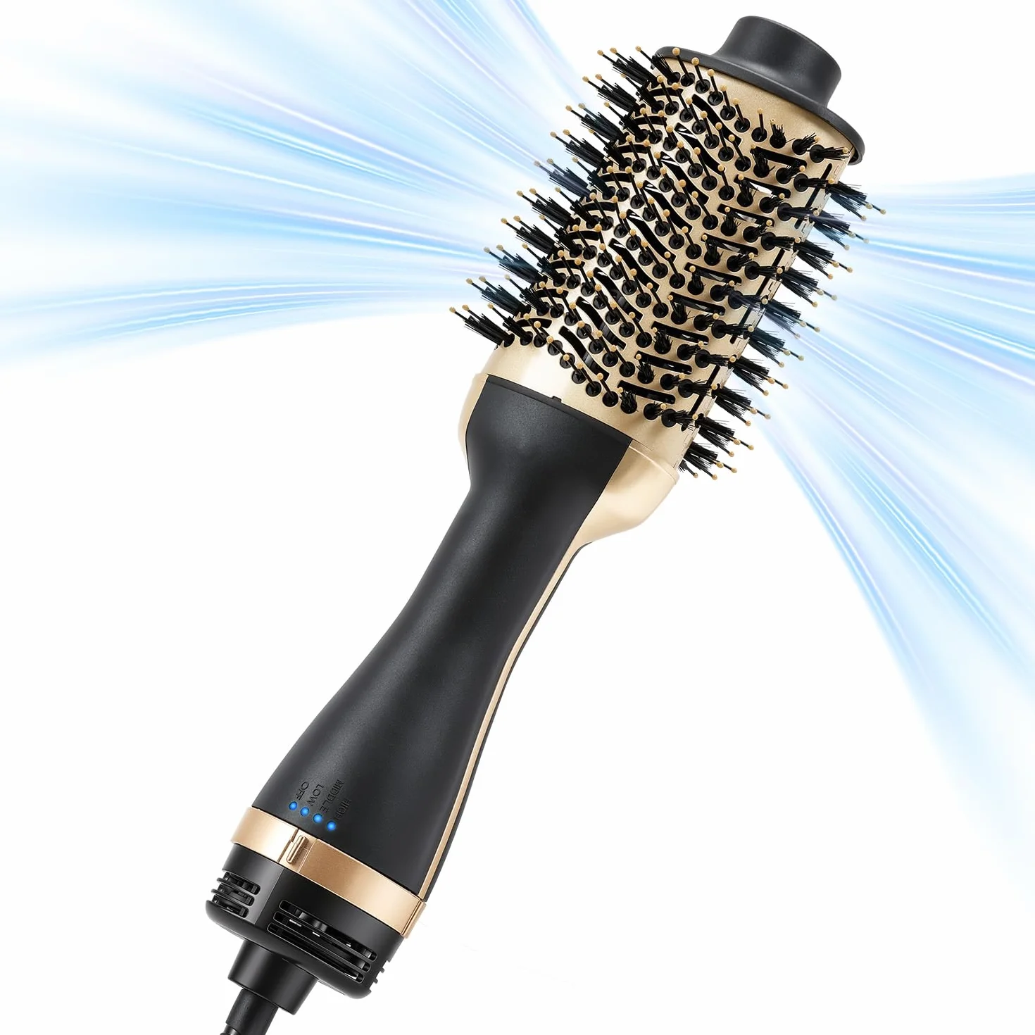 Brosse Soufflante 70 mm for Efficient Drying and Styling | Brosse à Ions Négatifs, Séchage Rapide 1000 W, Anti-Frisottis, Volume et Lissage, 3 Températures, pour Tous Types de Cheveux