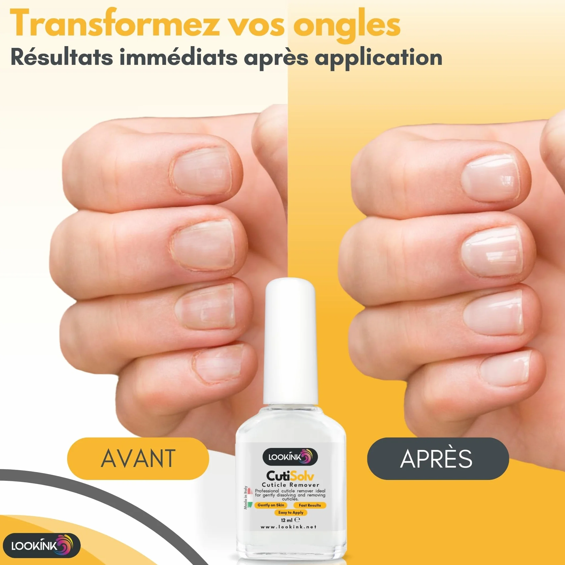 Cutisolv Cuticle Remover Professionnel 12 ml - Élimine les Cuticules en Douceur - Manucure et Soins des Ongles