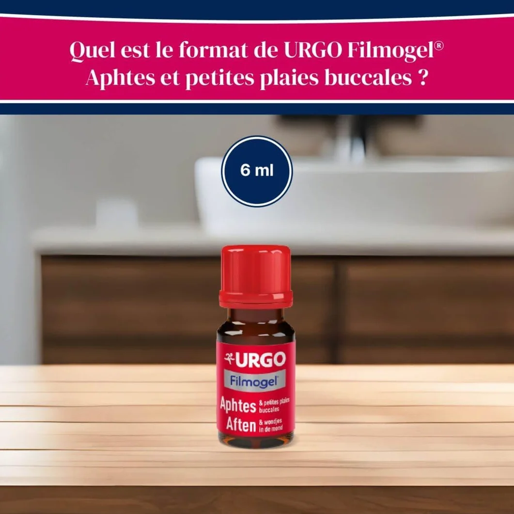 Urgo Filmogel Aphtes Traitement des aphtes et petites plaies buccales 6ml