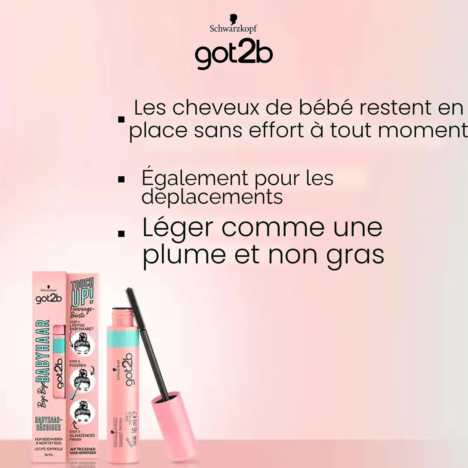 Schwarzkopf got2b Bye Bye Baby Hair Mascara 16 ml