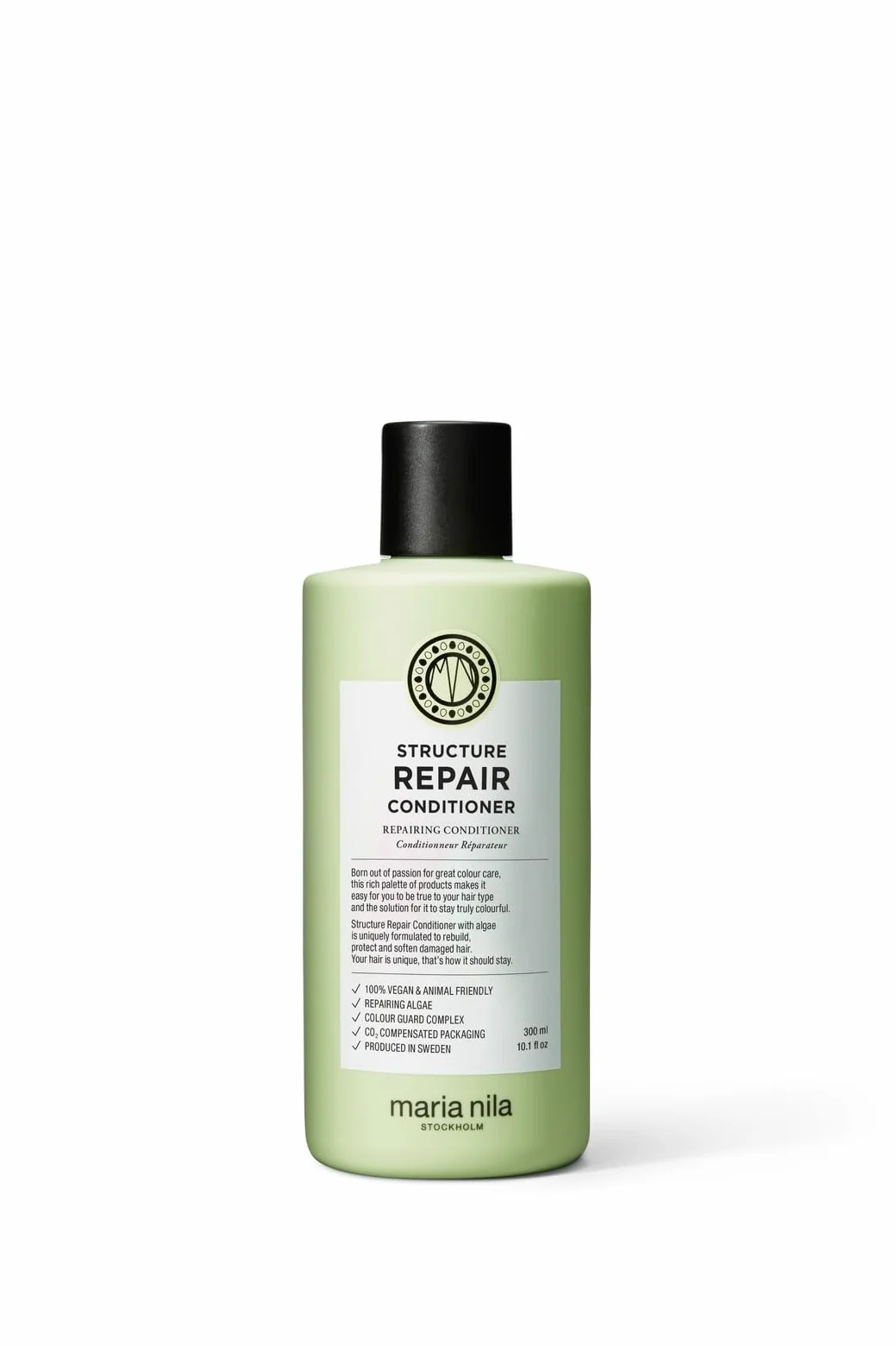Maria Nila Structure Repair, Après-Shampooing Fortifiant et Nourrissant pour Cheveux Abîmés et Traités Chimiquement, l’Extrait d’Algues Reconstruit, Revitalise et Répare les Cheveux