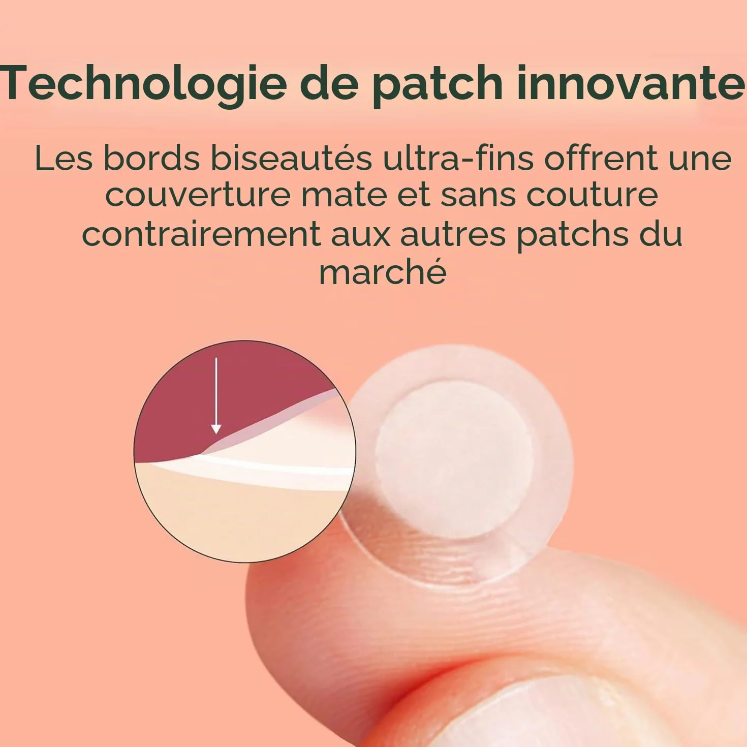 Rael Patch Anti Bouton Invisible - Hydrocolloïdes Acne Pimple Patches pour Visage, Vegan, Sans Cruauté, 96 Patchs