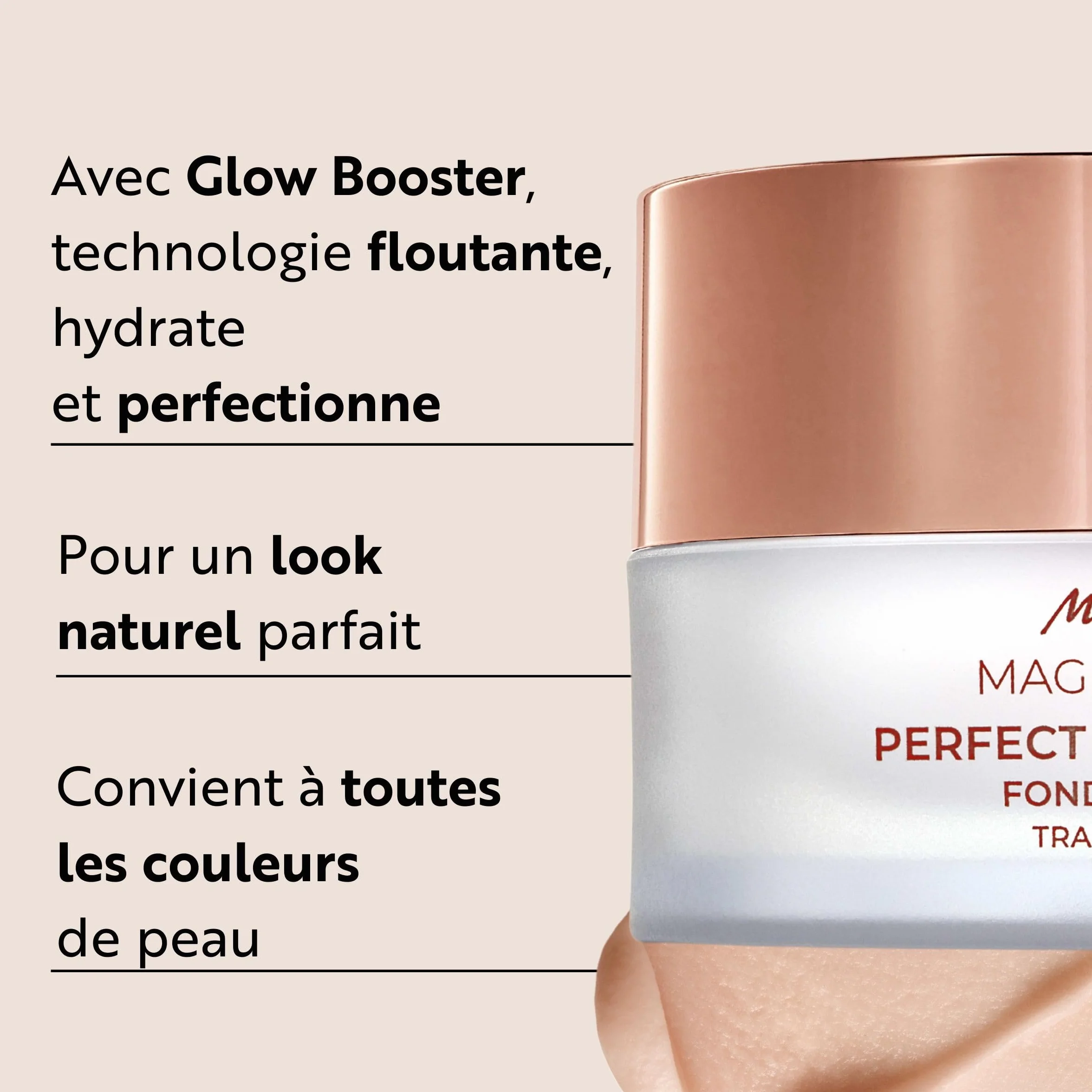 M. Asam Magic Finish Perfect Me Fond De Teint Transparent (30ml) | Look Parfait sans Maquillage pour un Peau sans Défaut, Peut Être Combiné Comme Primer avec le Fond de Teint ou le Soin