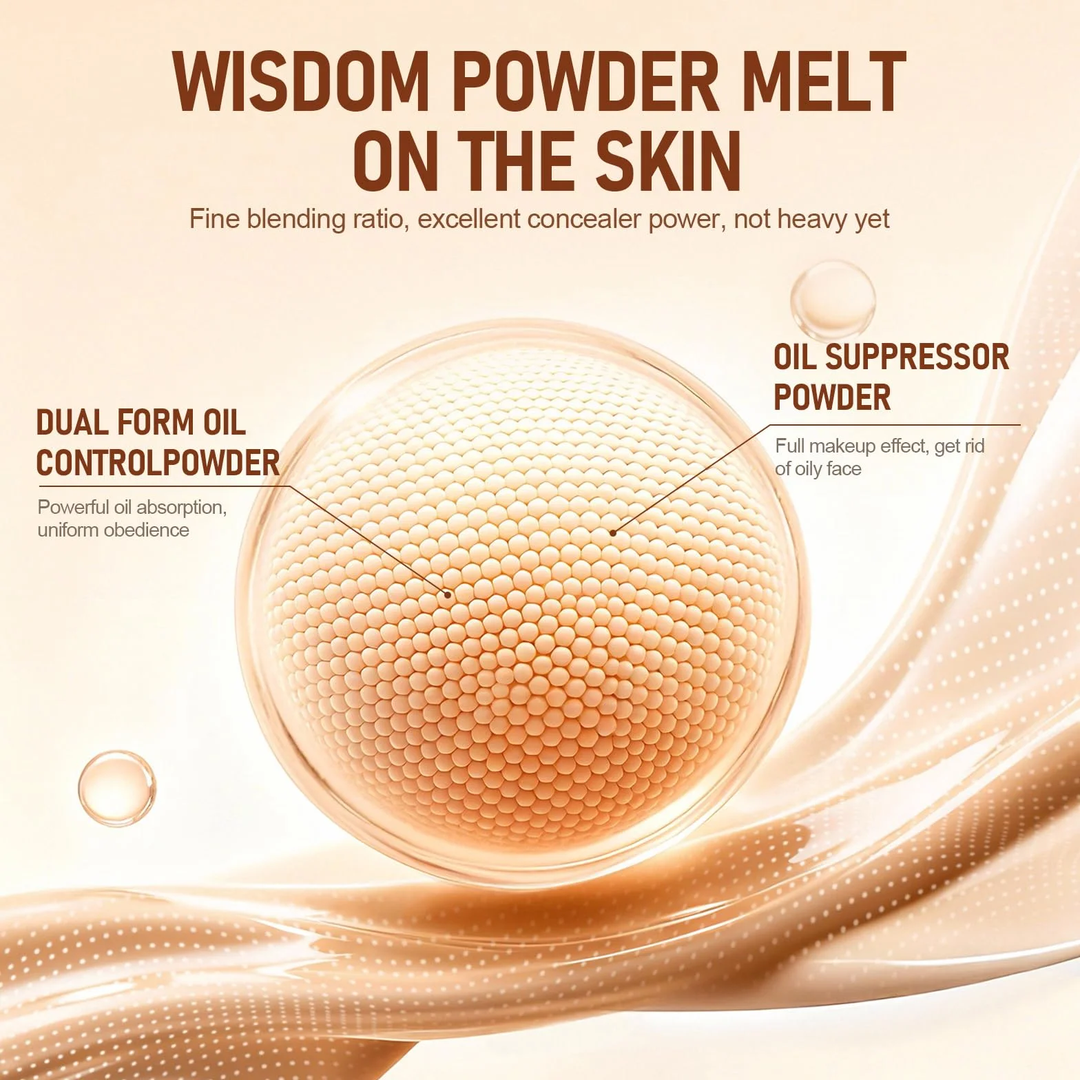 Crème CC SPF 50 Fond de Teint Couvrant pour Peau Parfaite Protection Solaire Haute