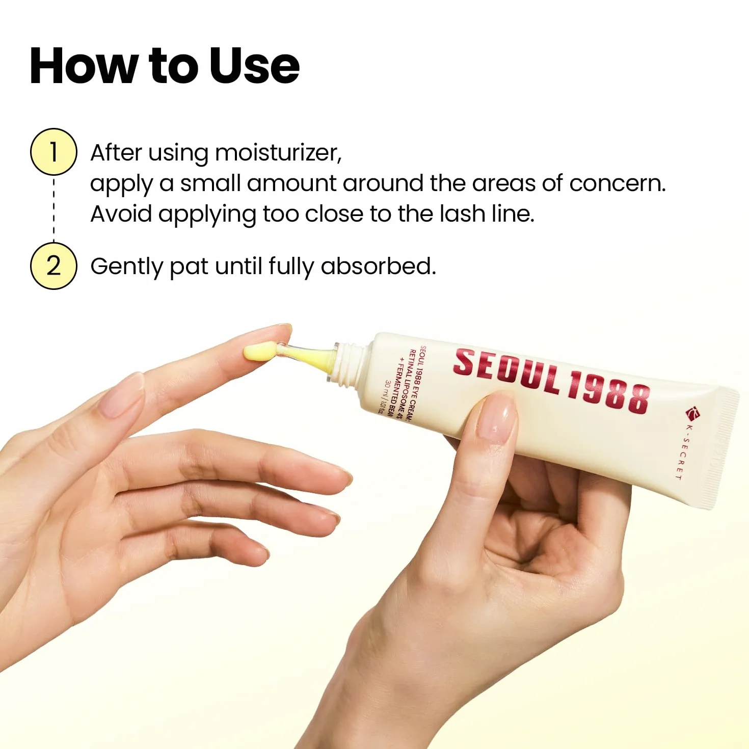 K-SECRET Crème contour des yeux liposome rétinien 4% haricot fermenté