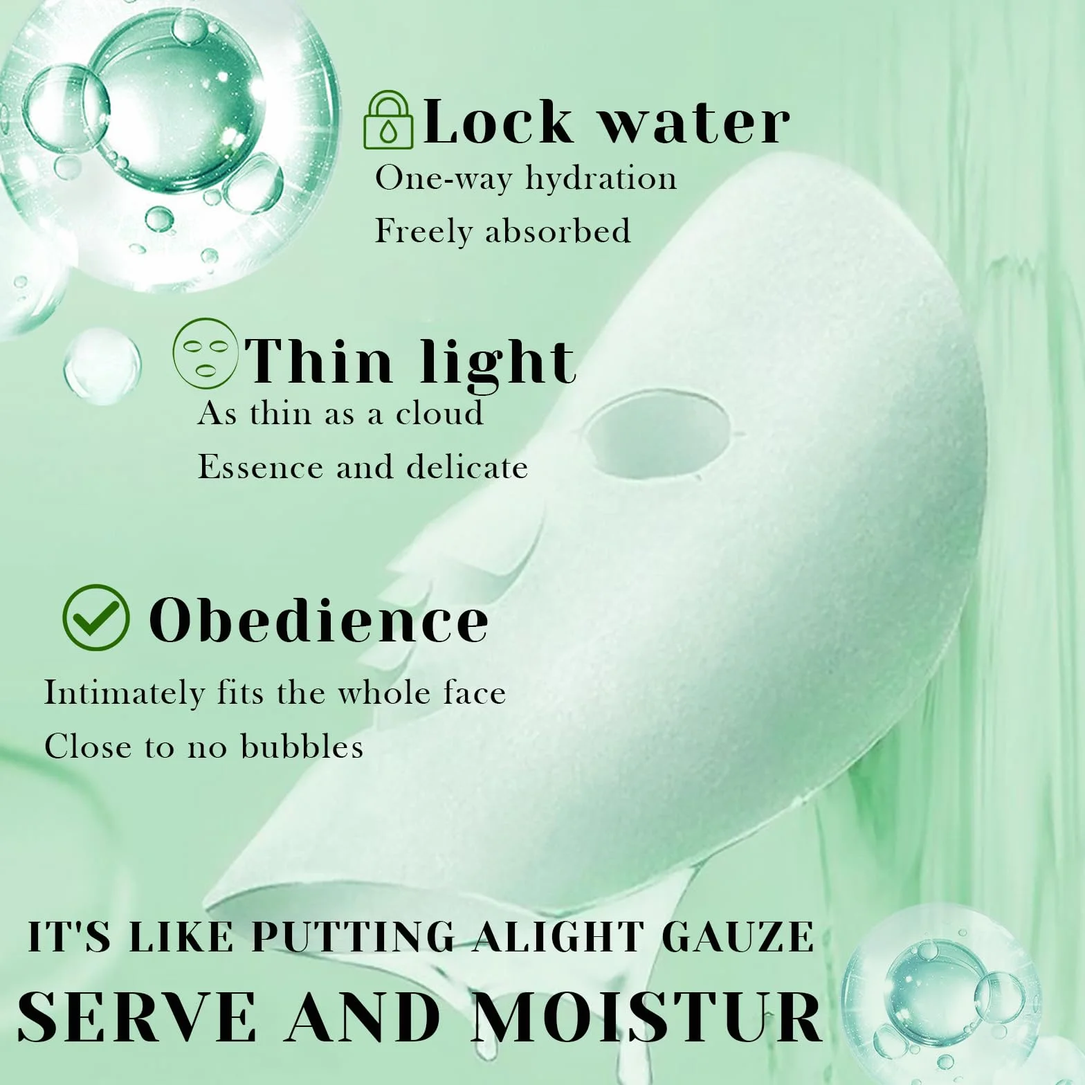 Masques en Feuille Soin Coréen Visage Ingrédients Naturels Hydratation Nourrissants 25ML