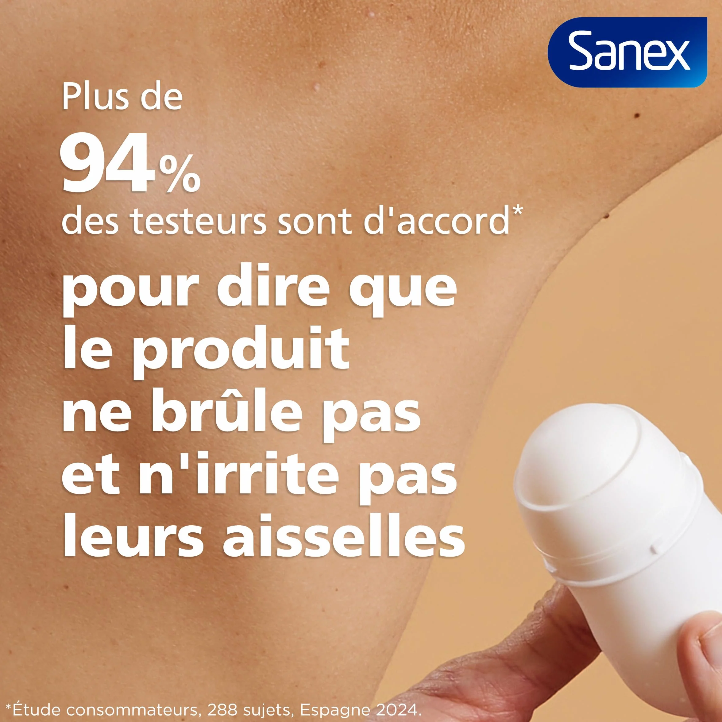 SANEX -Derma Care Protector 48 h Déodorant Bille Anti-transpirant 53 ml –fraîcheur longue durée contre la transpiration et les mauvaises odeurs – respecte la peau– ne contient pas d’alcool*