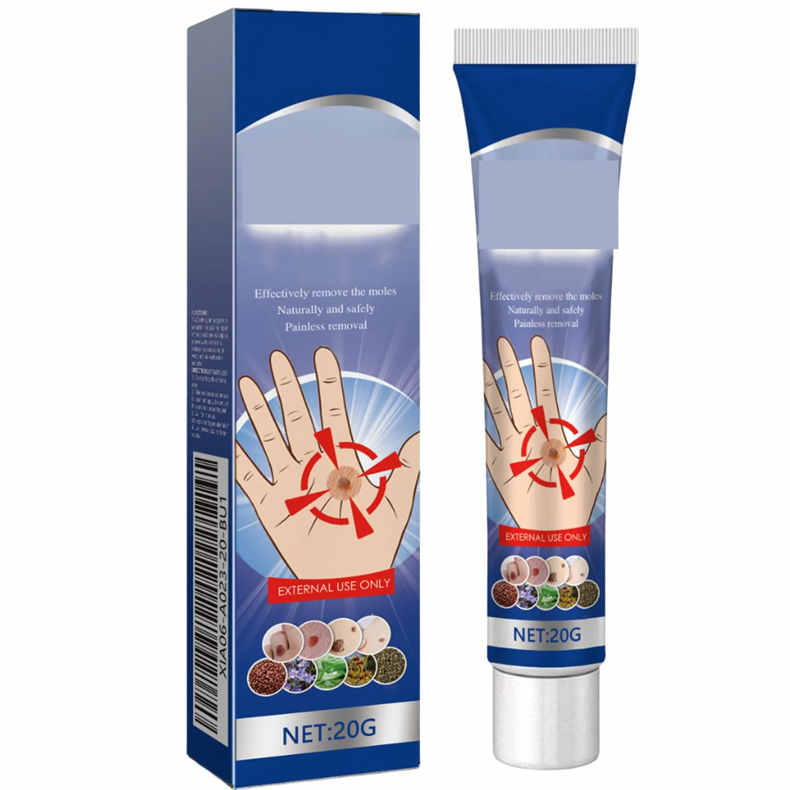 Crème Anti-Verrues et Anti-étiquettes Cutanées 20g