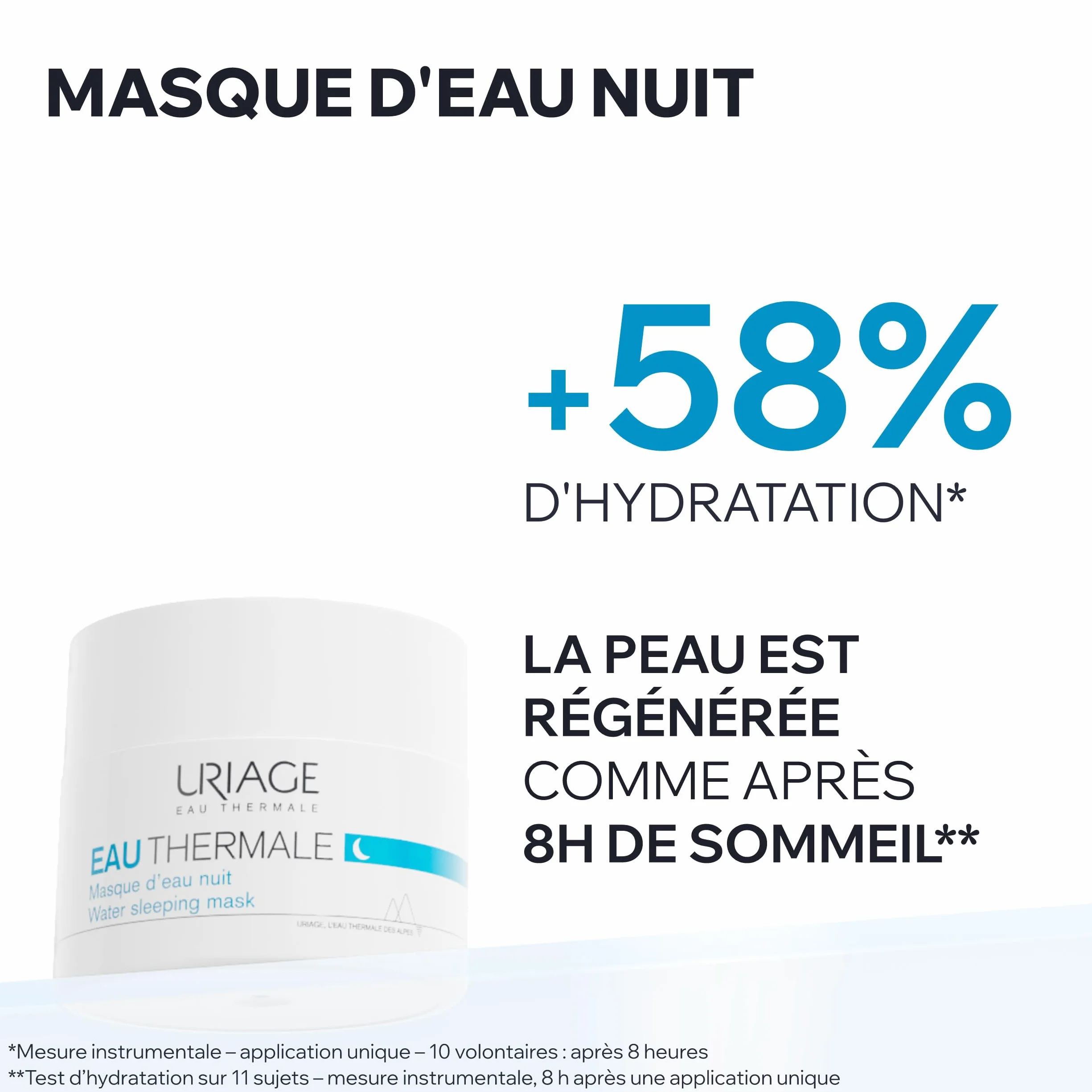 Uriage Masque de Nuit Hydratant Acide Hyaluronique Edelweiss 50ml