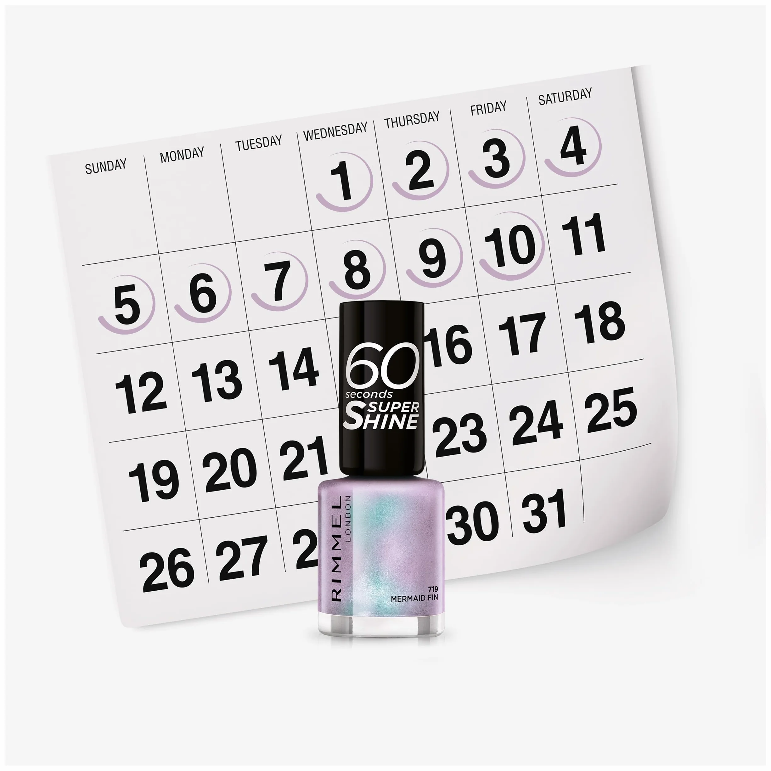 Rimmel Vernis à Ongles 60 Seconds Super Shine Colour Block 719 Mermaid Fin 8ml