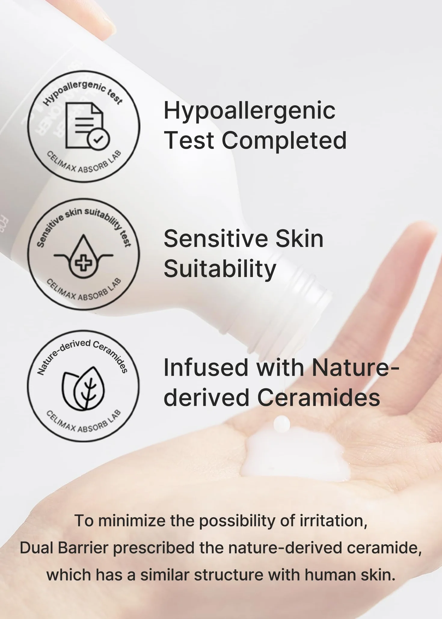 Celimax Lotion Tonique Crémeuse Double Barrière Aux Céramides Et Peptides 150 Ml