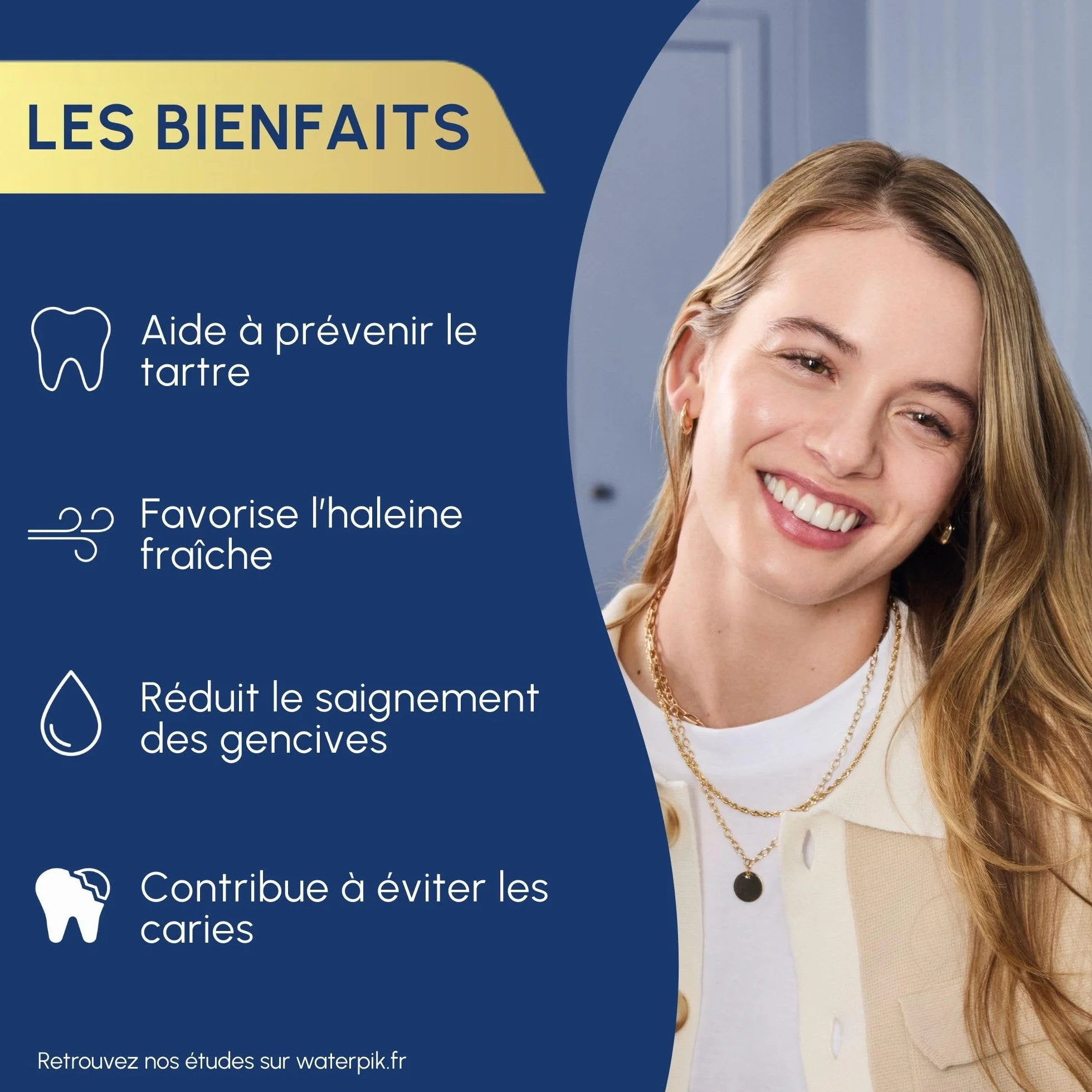 Waterpik Hydropulseur Ultra professionnel Jet dentaire 6 embouts 10 niveaux pression Blanc WF-660EU