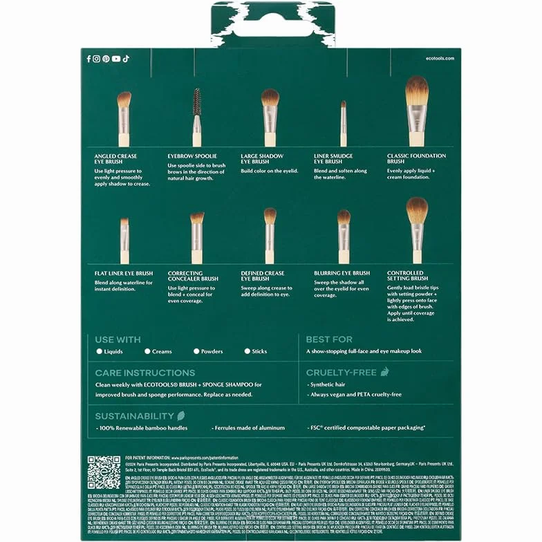 EcoTools Natural Beauty 10 Piece Brush Set