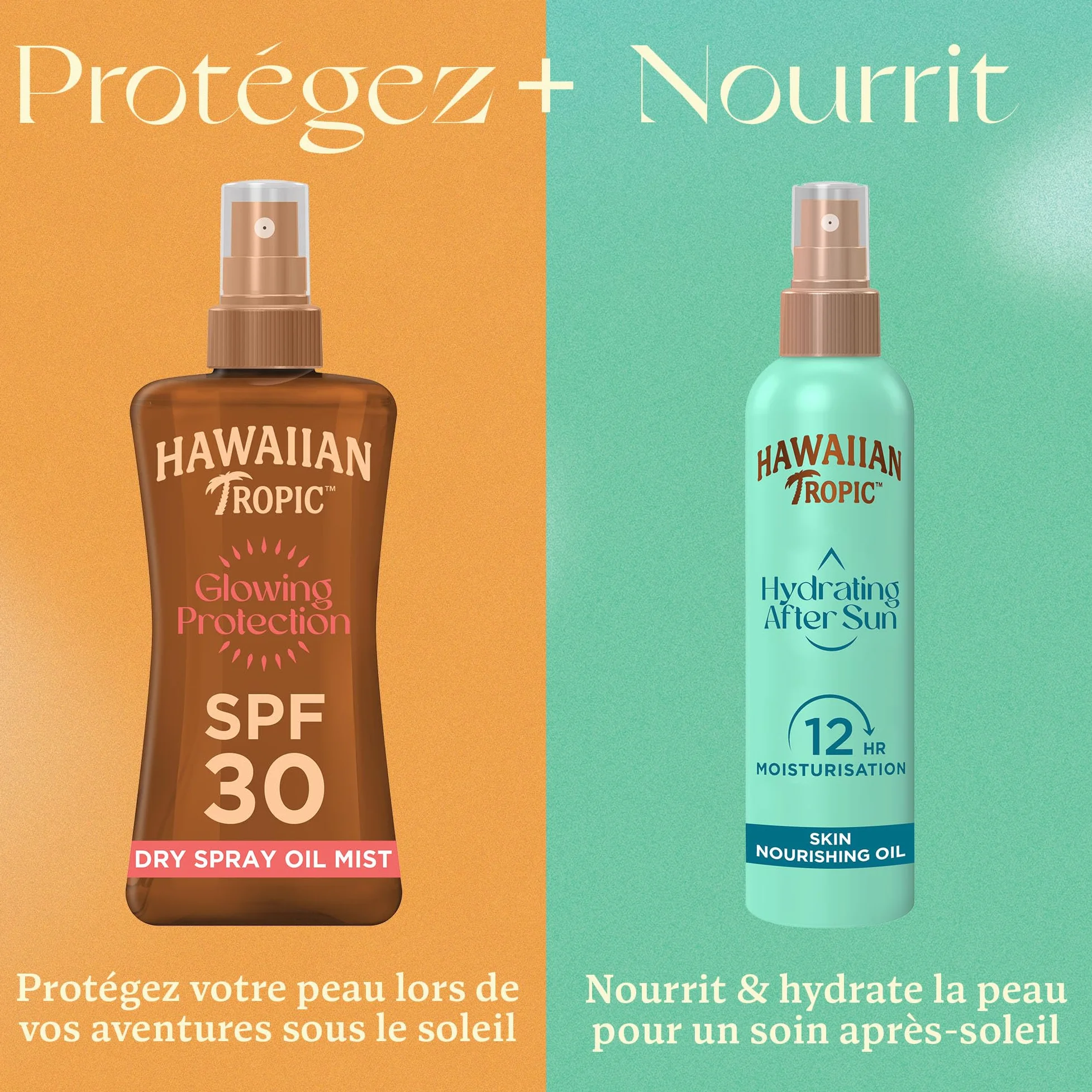 HAWAIIAN TROPIC Huile Nourrissante Après-Soleil 150 ml Hydratante Absorption Rapide Huiles d'Avocat Jojoba Résistante à l'Eau Végan