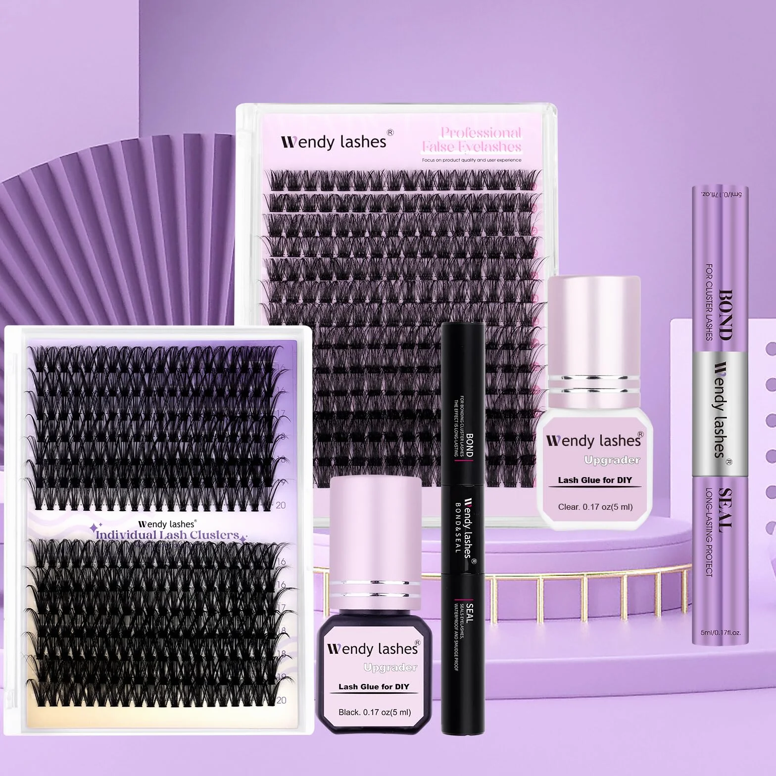 Wendy Lashes Colle Faux Cils Black Eyelash Extension Glue Strong Waterproof 2-3 Sec Drying 5ml