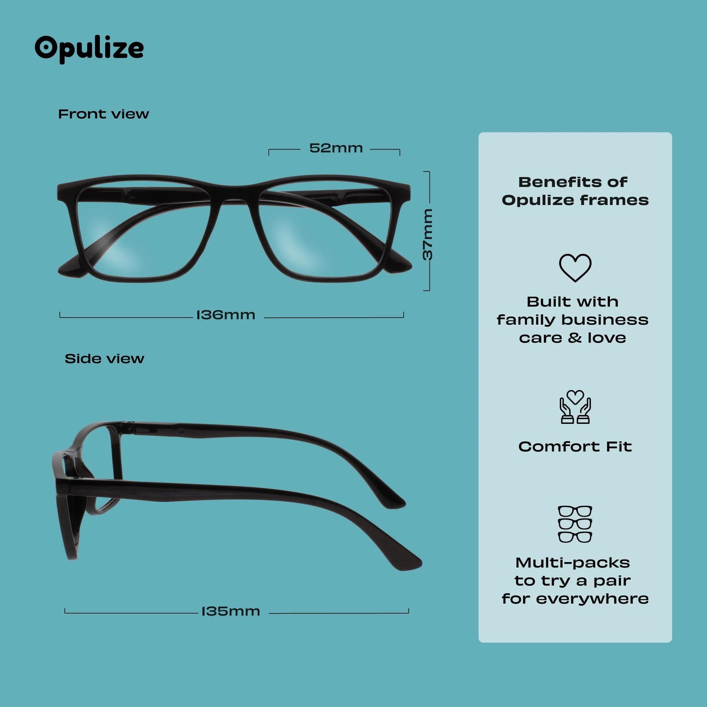 NYX Lunette anti lumière bleue femme homme - Lunette Loupe Ecran Gaming Lot de 2 - Anti-éblouissement UV400 Légère Rectangulaire Noir + 2,50