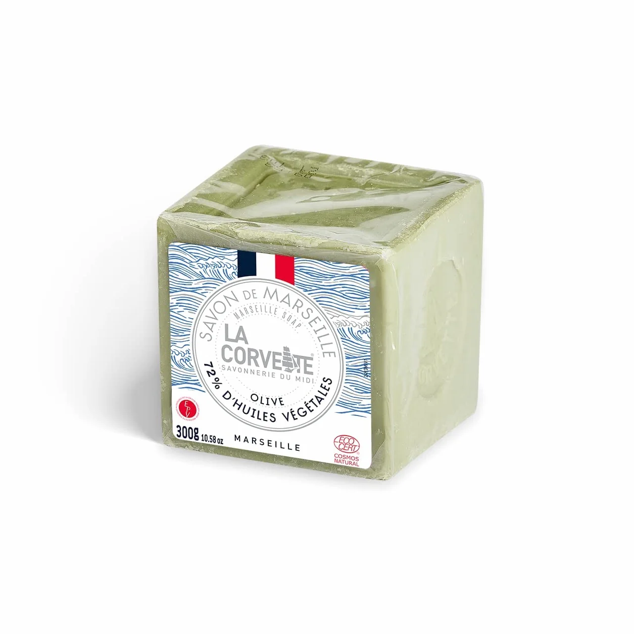 Savon de Marseille Olive La Corvette Le Cube Édition Limitée 300 g Cosmos NAT