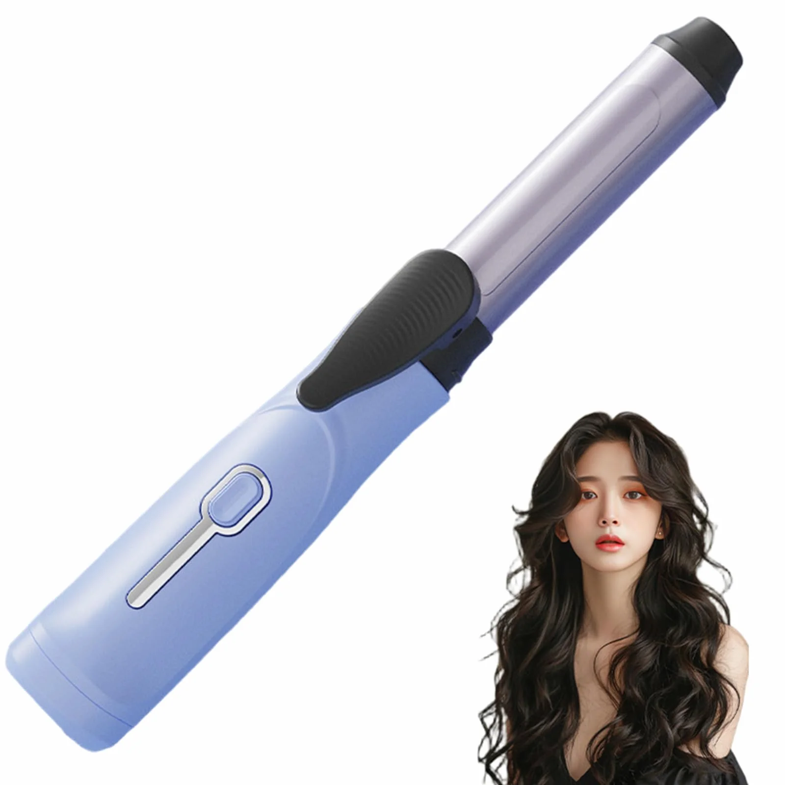 Fer à friser sans fil, fer à boucles de voyage portable avec 3 réglages de température, chauffage des années 30, courtillage cheveux sans fil rechargeable pour coiffure courte, 7, 9x1.4