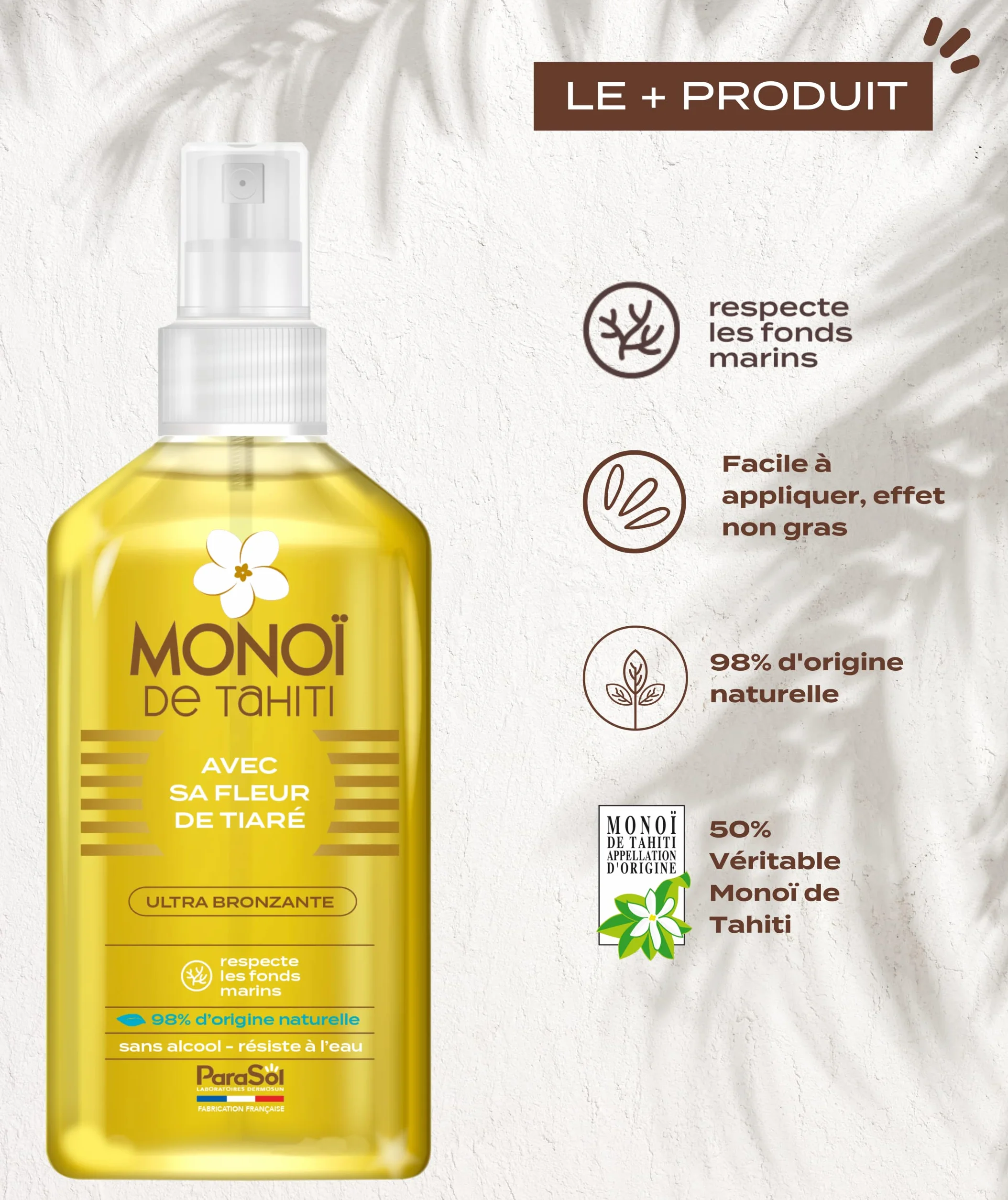ParaSol Spray Monoï de Tahiti Fleur de Tiaré 125 ml