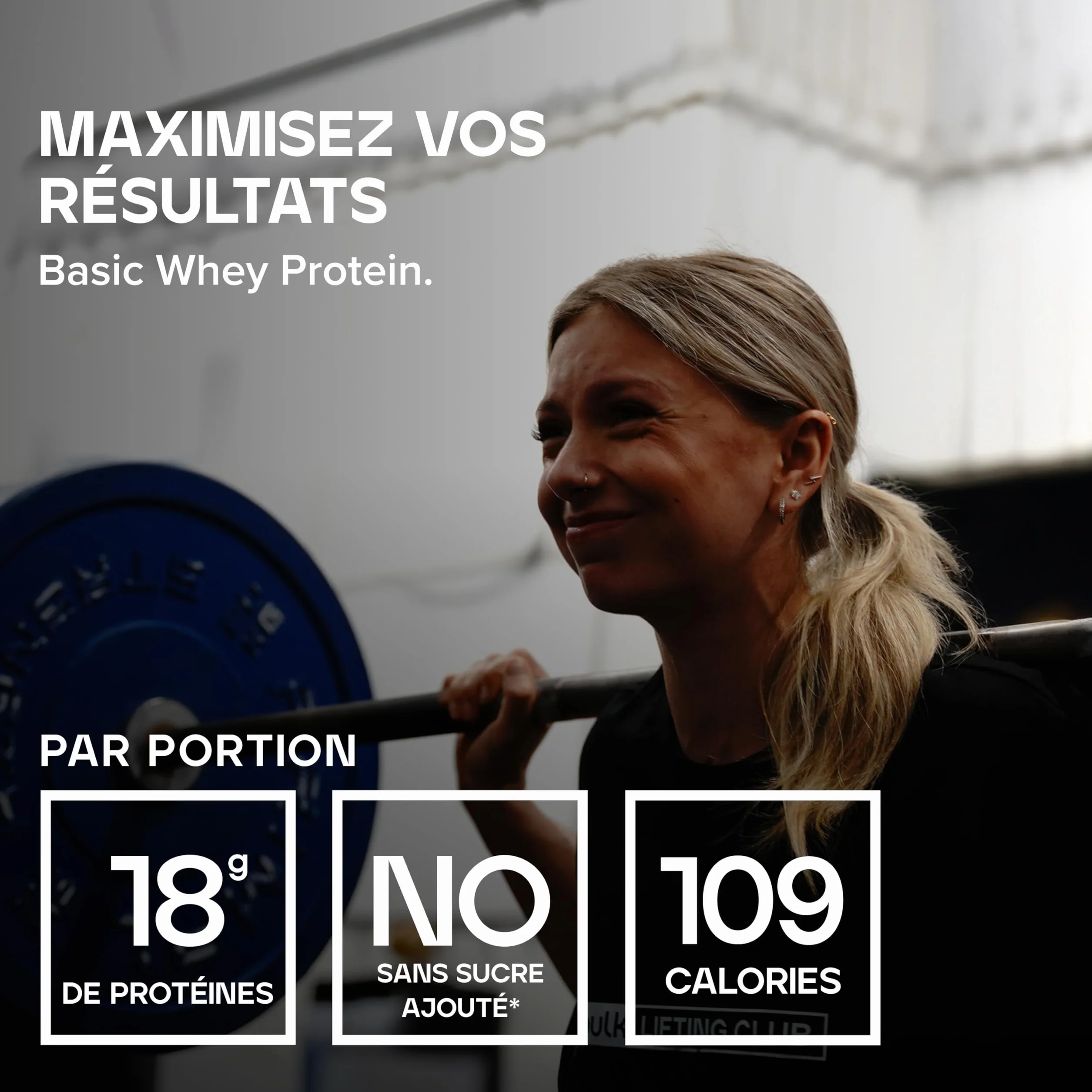 Protéine en Poudre Vanille 1,25kg 41 Portions 18g Protéines Faible en Sucres Absorption Rapide