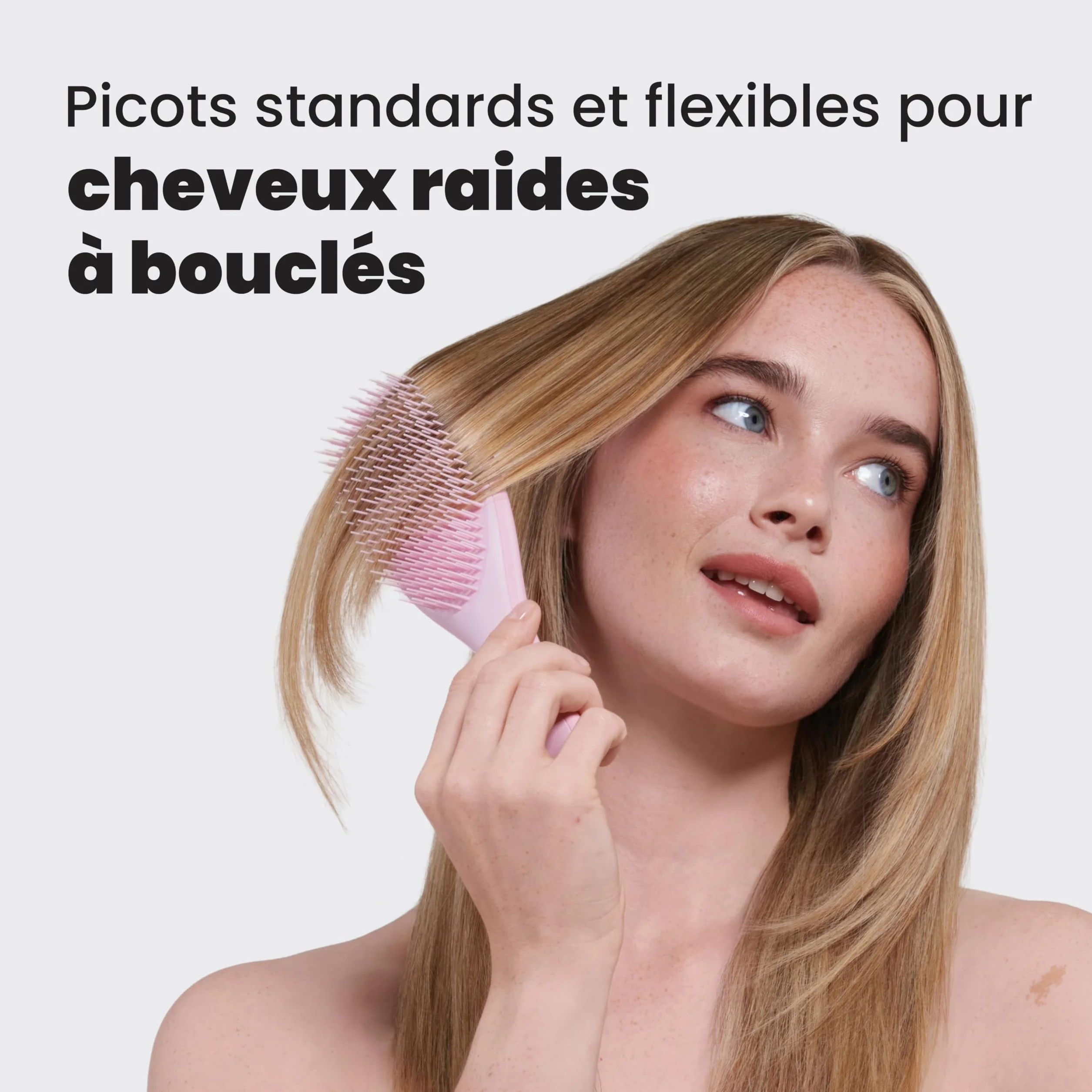 Tangle Teezer Ultimate Detangler Brosse à Cheveux Démêlante, Picots 2 Niveaux, Cheveux Secs et Mouillés, Rose Millennial