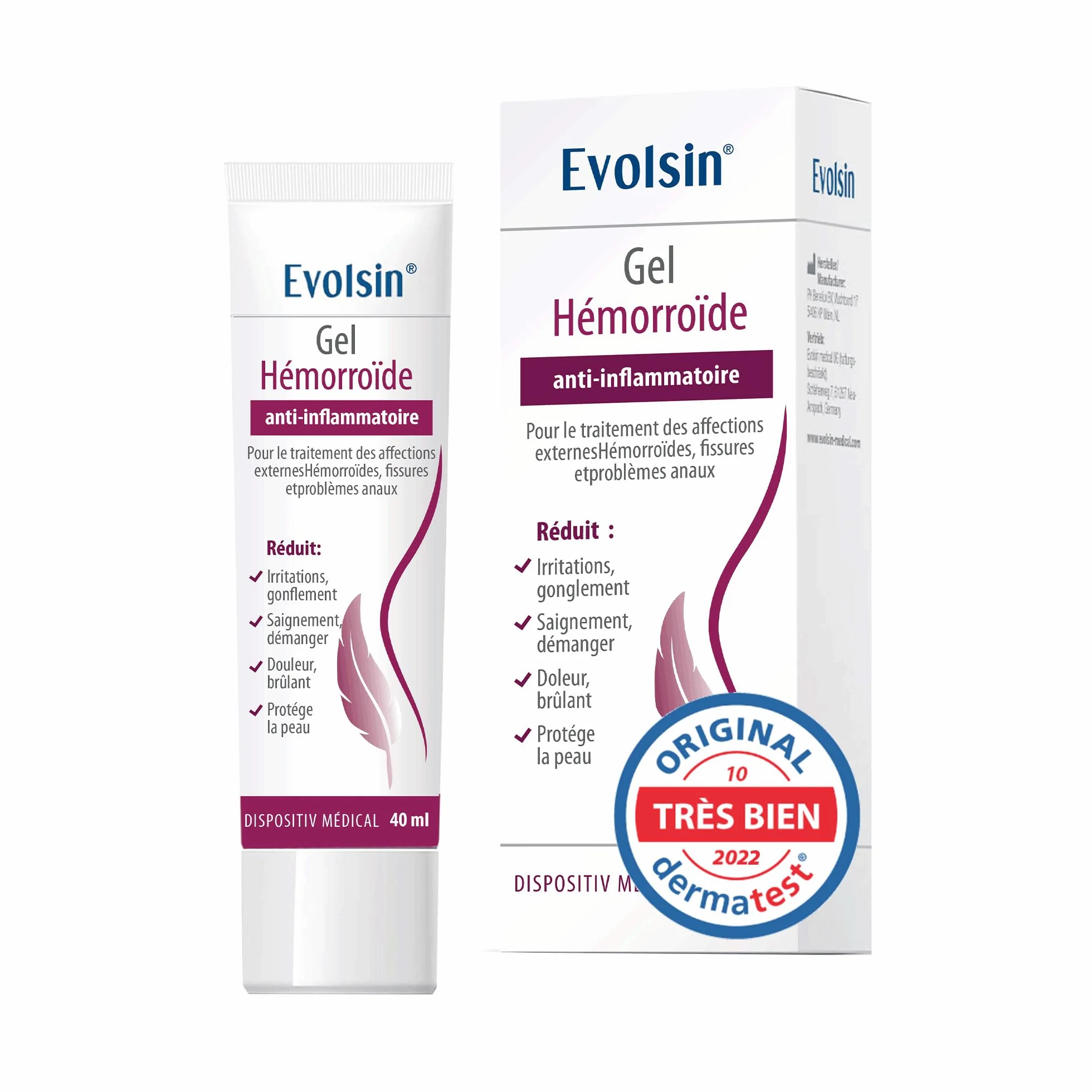 Evolsin crème hémorroïde 40ml dispositif médical