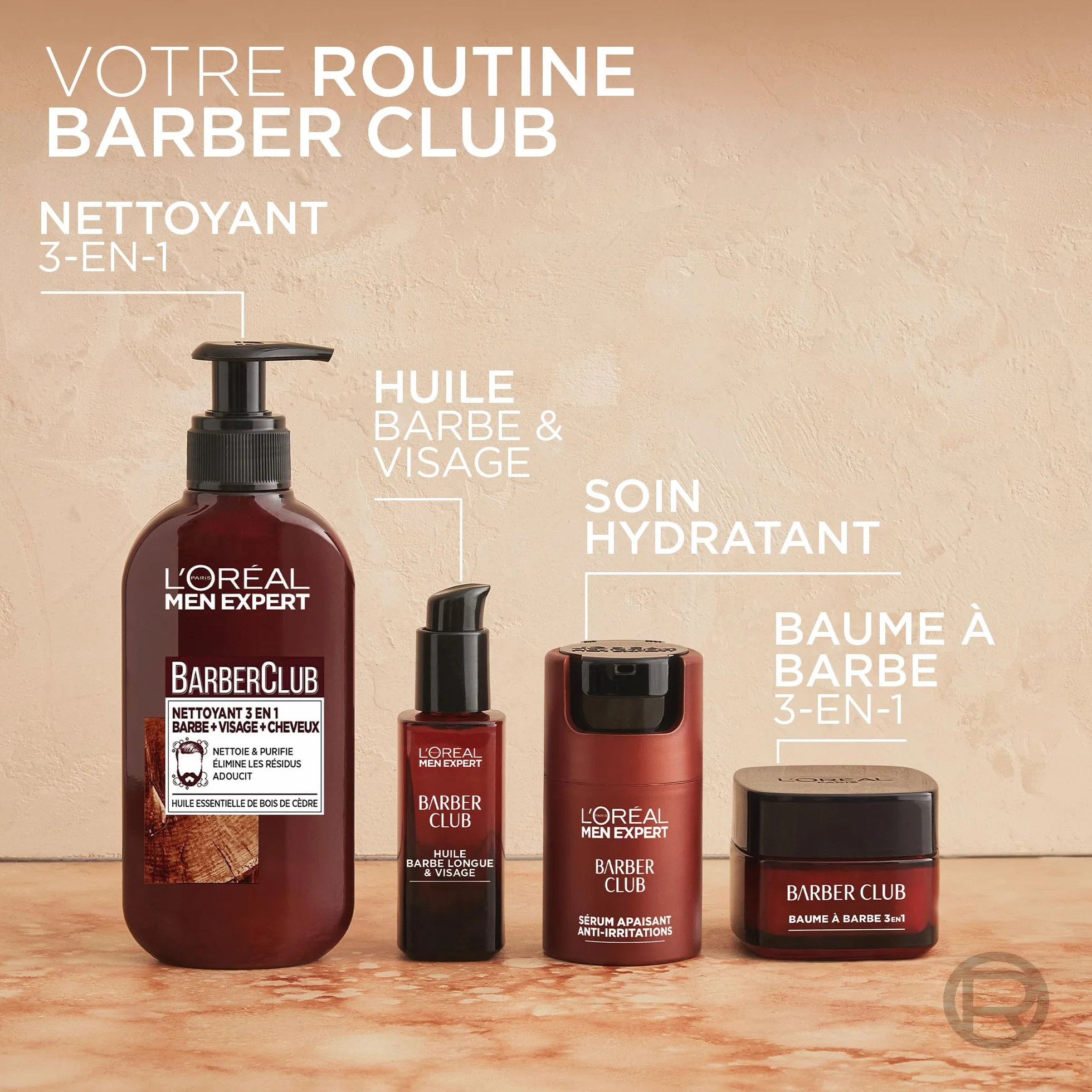 L'Oréal Men Expert BarberClub Nettoyant 3 en 1 Barbe Visage Cheveux 200 ml