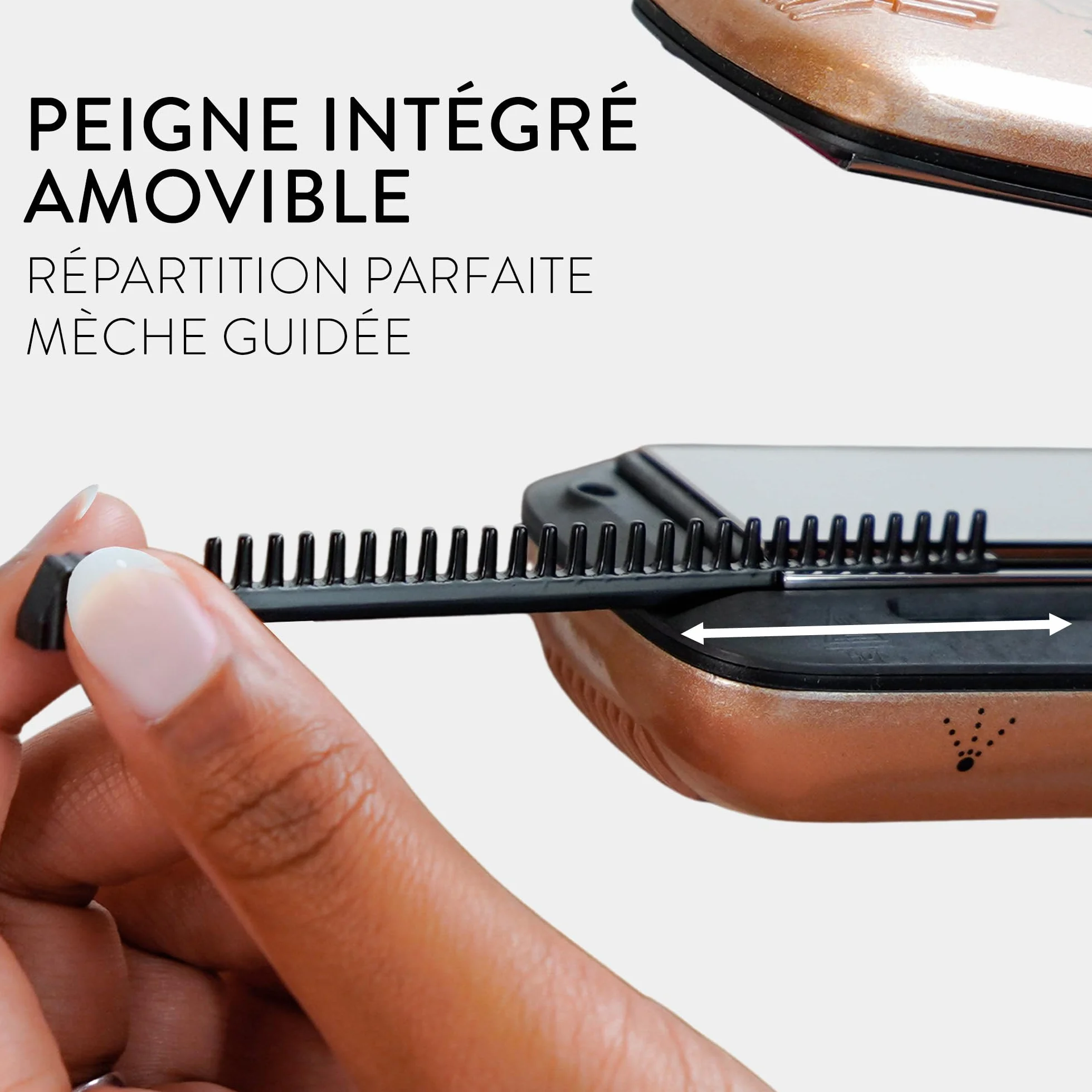 Demeliss SAINT ALGUE Lisseur Vapeur TITANIUM Plaques Titane Vapeur Ultra Puissante Réservoir XL 40ml Professionnel