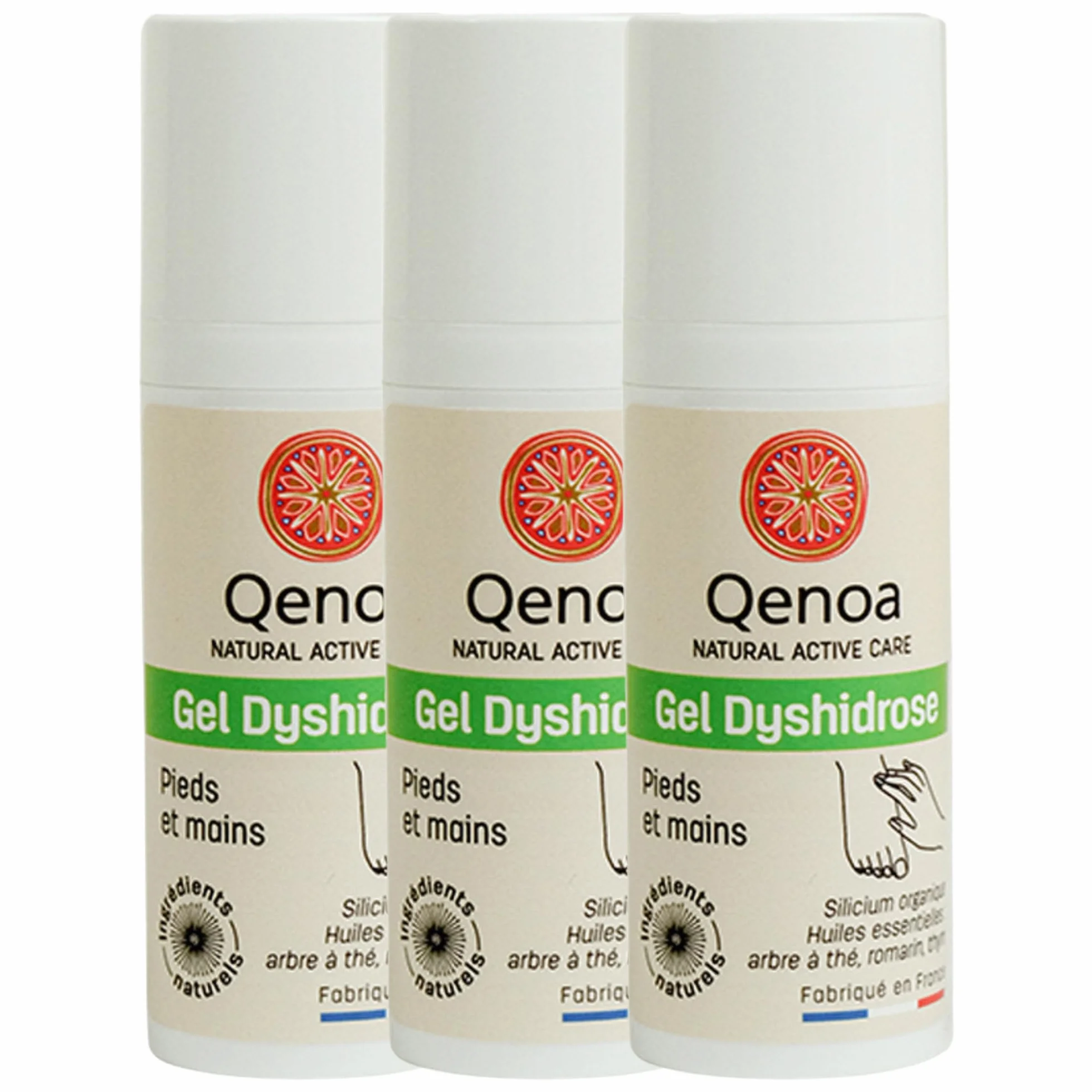 3 Gels Dyshidrose, Peaux sensibles, Soin dyshidrose naturel, Crème pour peaux sensibles, baume réparateur eczéma, 1 tube 50ml