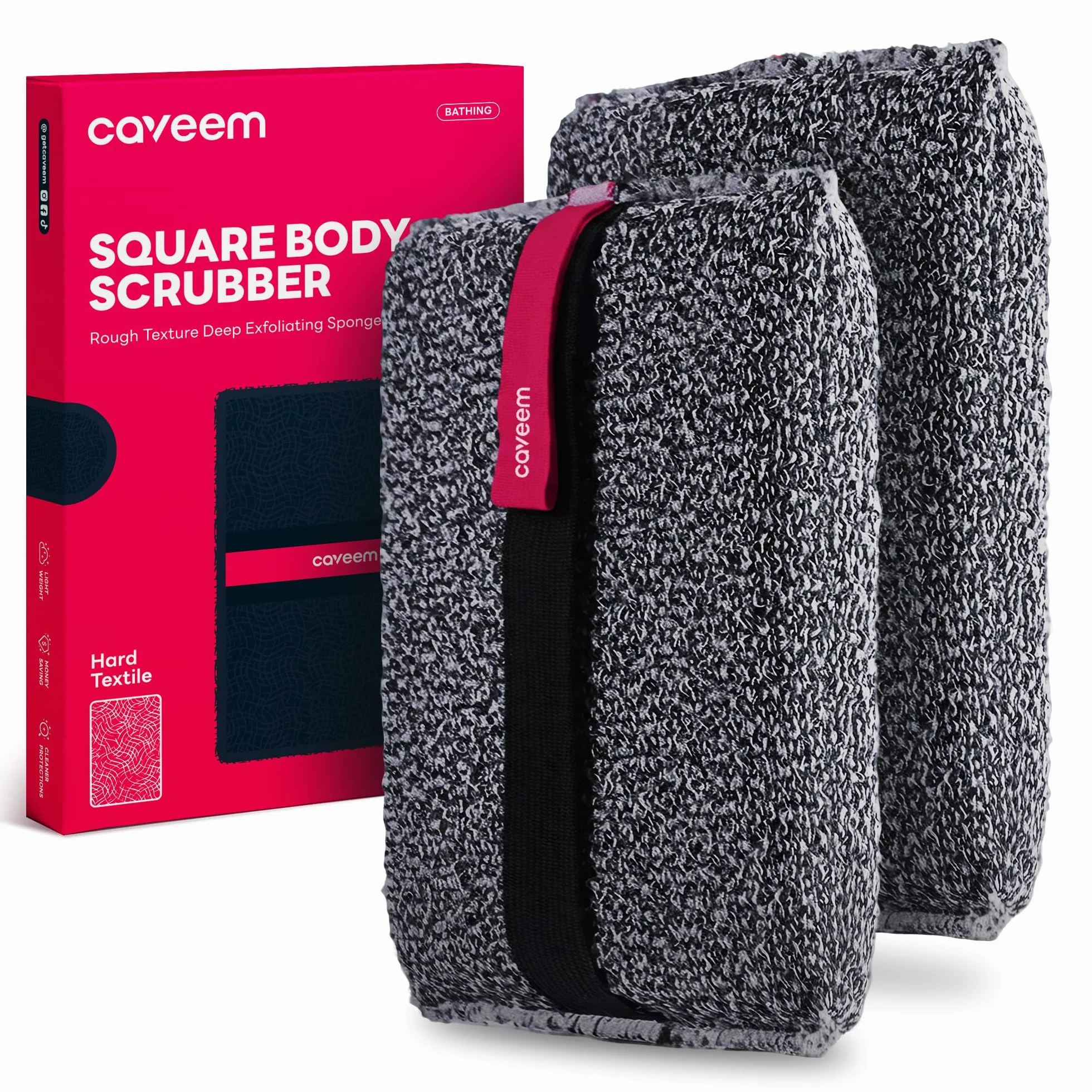 Éponge exfoliante pour le corps 2pcs