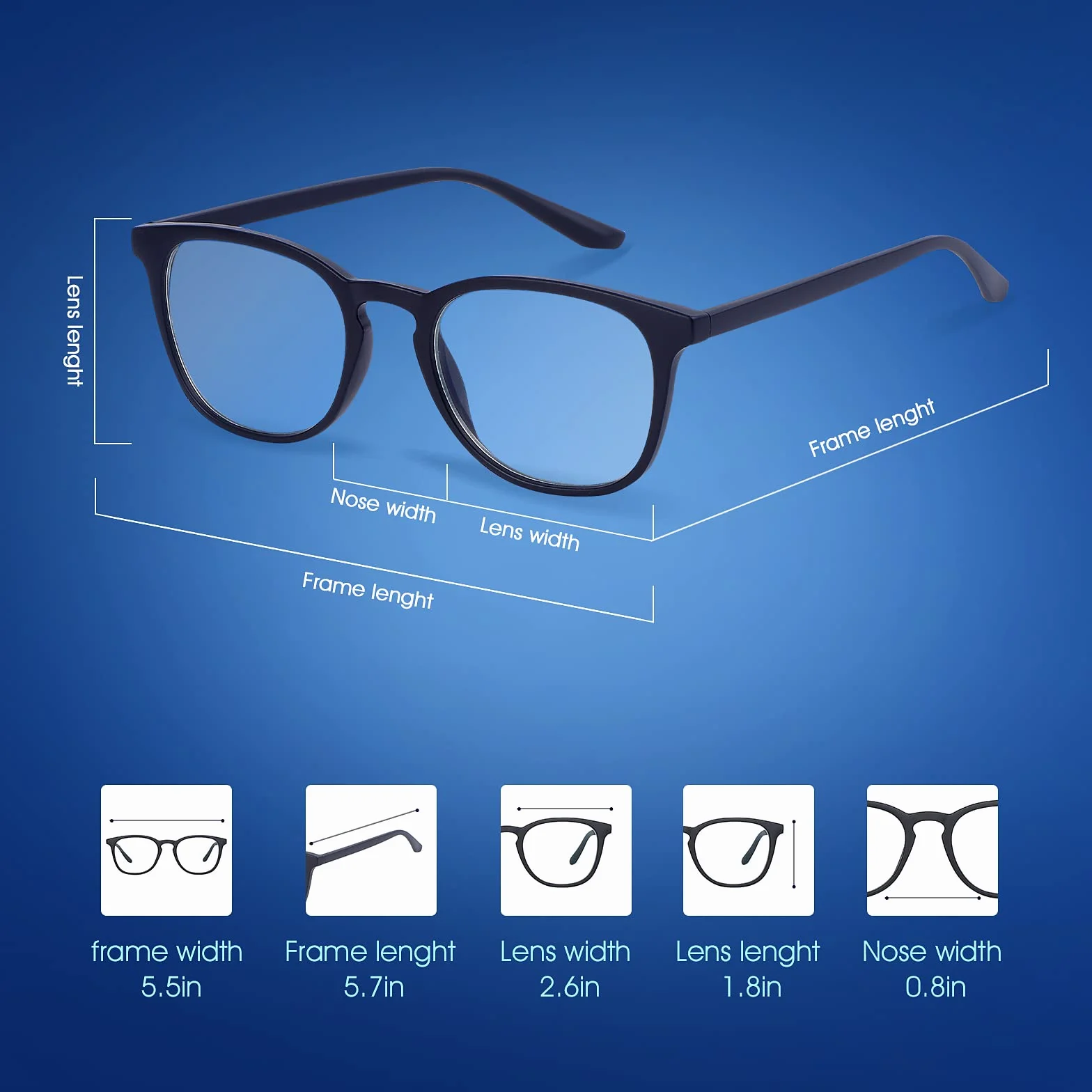 Lunettes Anti Lumière Bleue Gaming Ordinateur Verres Transparent Anti Fatigue Filtre UV400 pour Homme Femme