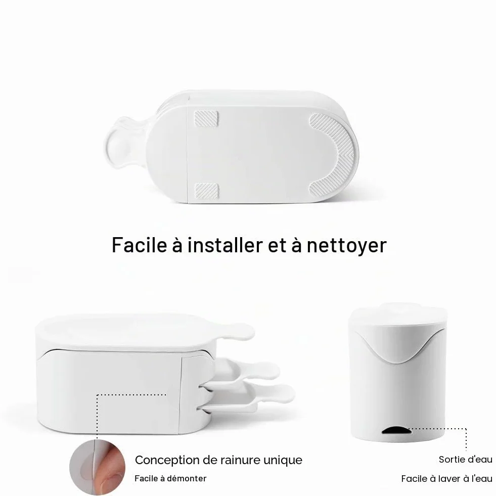 Outil de Poudre d'Immersion Plateau de Recyclage avec Fonction Moule à Ongles Français