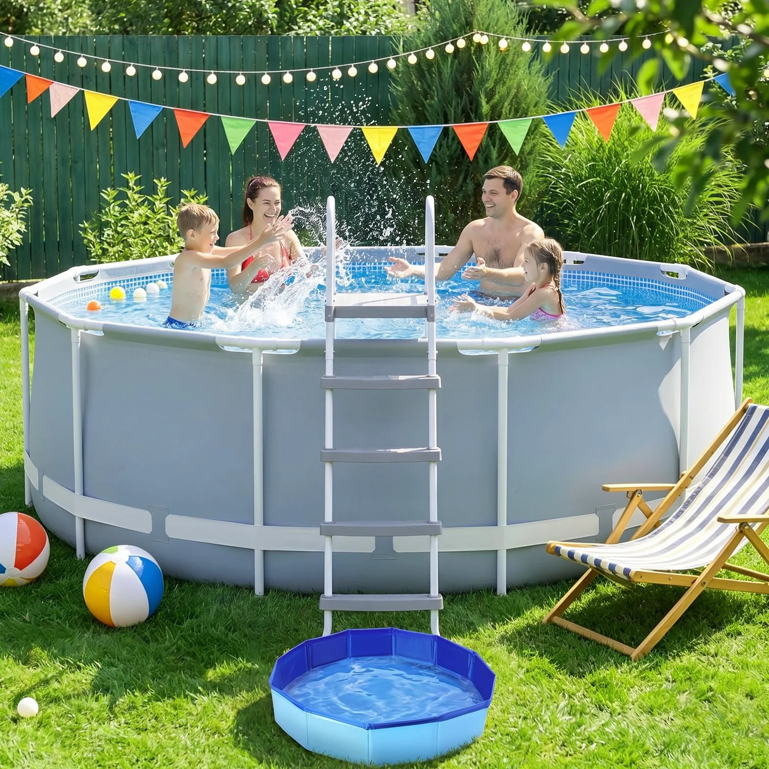 Pediluve Piscine 50 x 10 cm PVC Bassine Pied Piscine Pliable