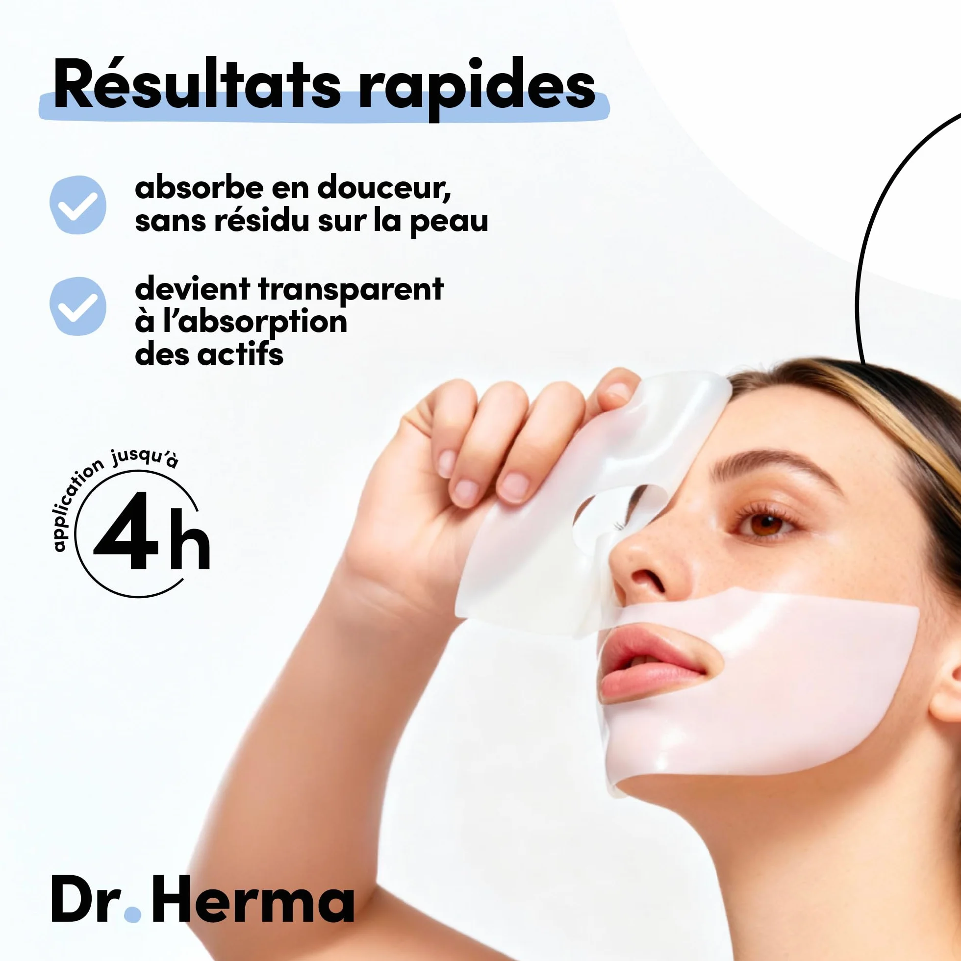 Masque Hydrogel Collagène Acide Hyaluronique Hydratation Intense Anti-Âge Resserrement Pores Hypoallergénique Soin Coréen Visage Premium