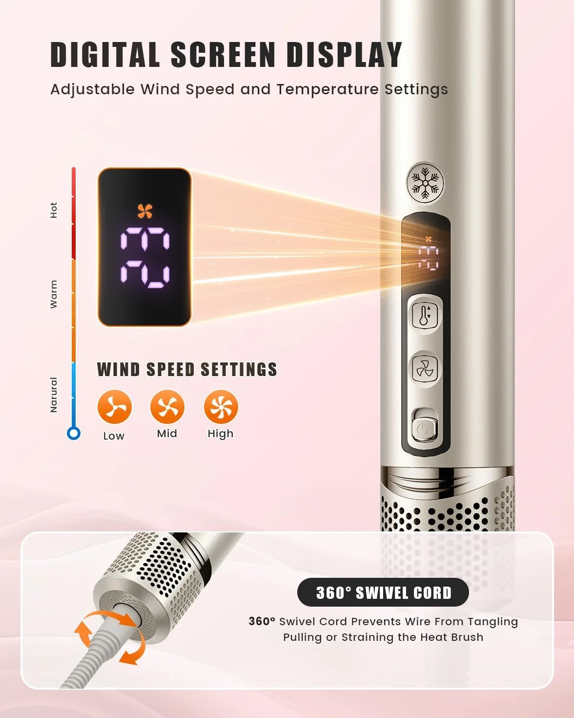 Air Styler & Sèche-cheveux 8 en 1 FlexStyle Air Styling & Drying System avec étui de stockage