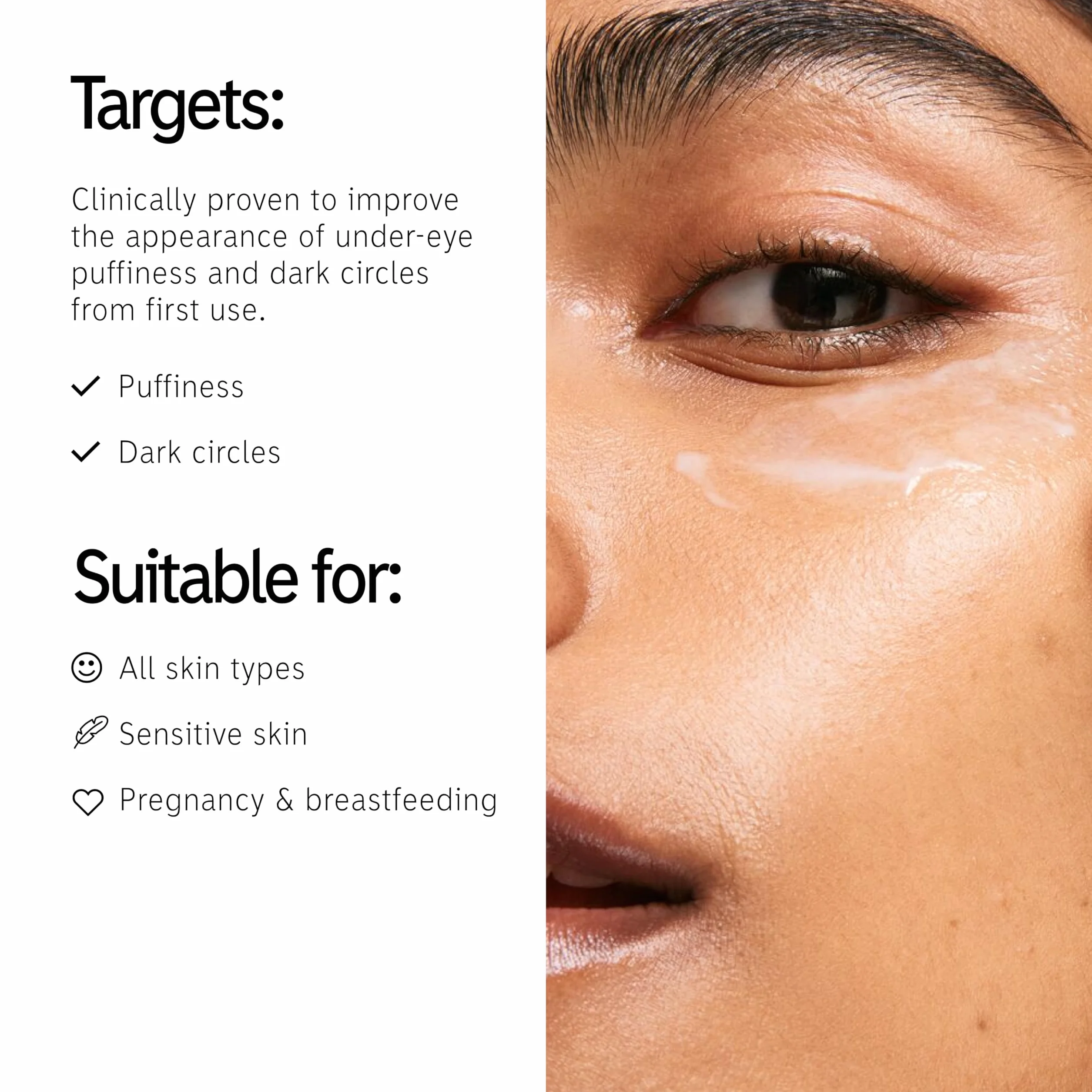 The INKEY List Caffeine Eye Cream 15 ml anti-cernes yeux fatigués